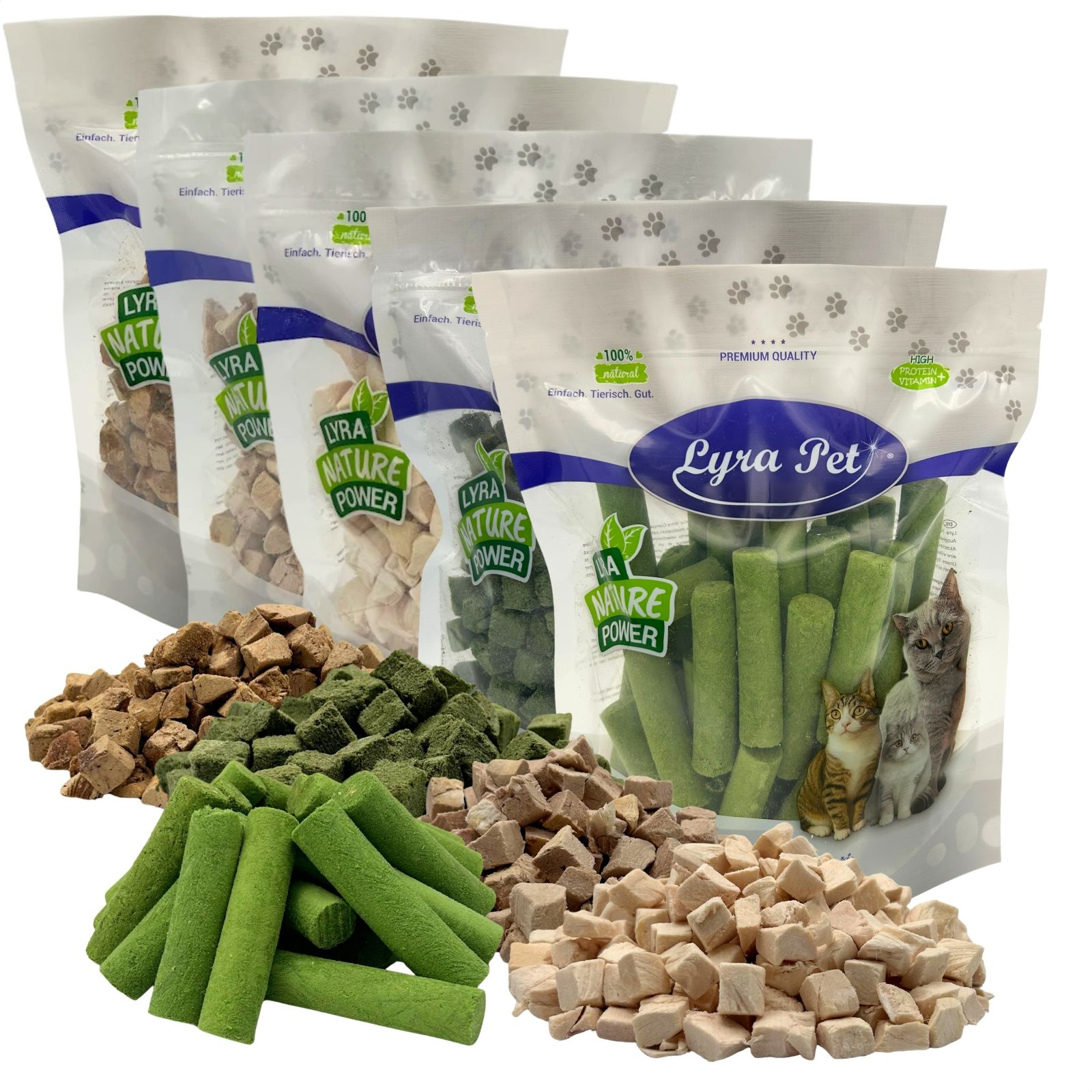 Lyra Pet® Katzensnack Mix gefriergetrocknet 1 kg Nicht relevant