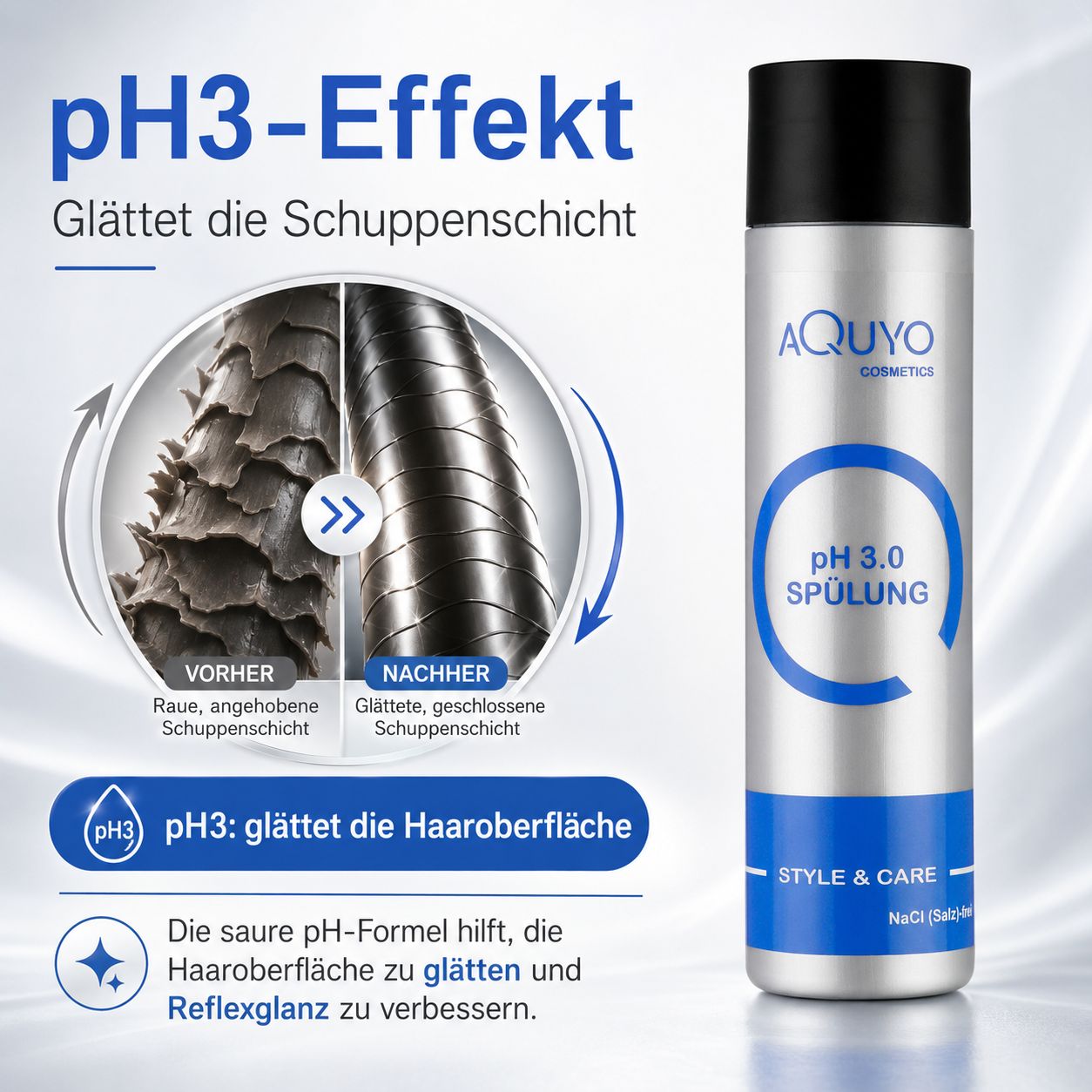 pH 3.0 Sauerspülung für coloriertes & strapaziertes Haar
