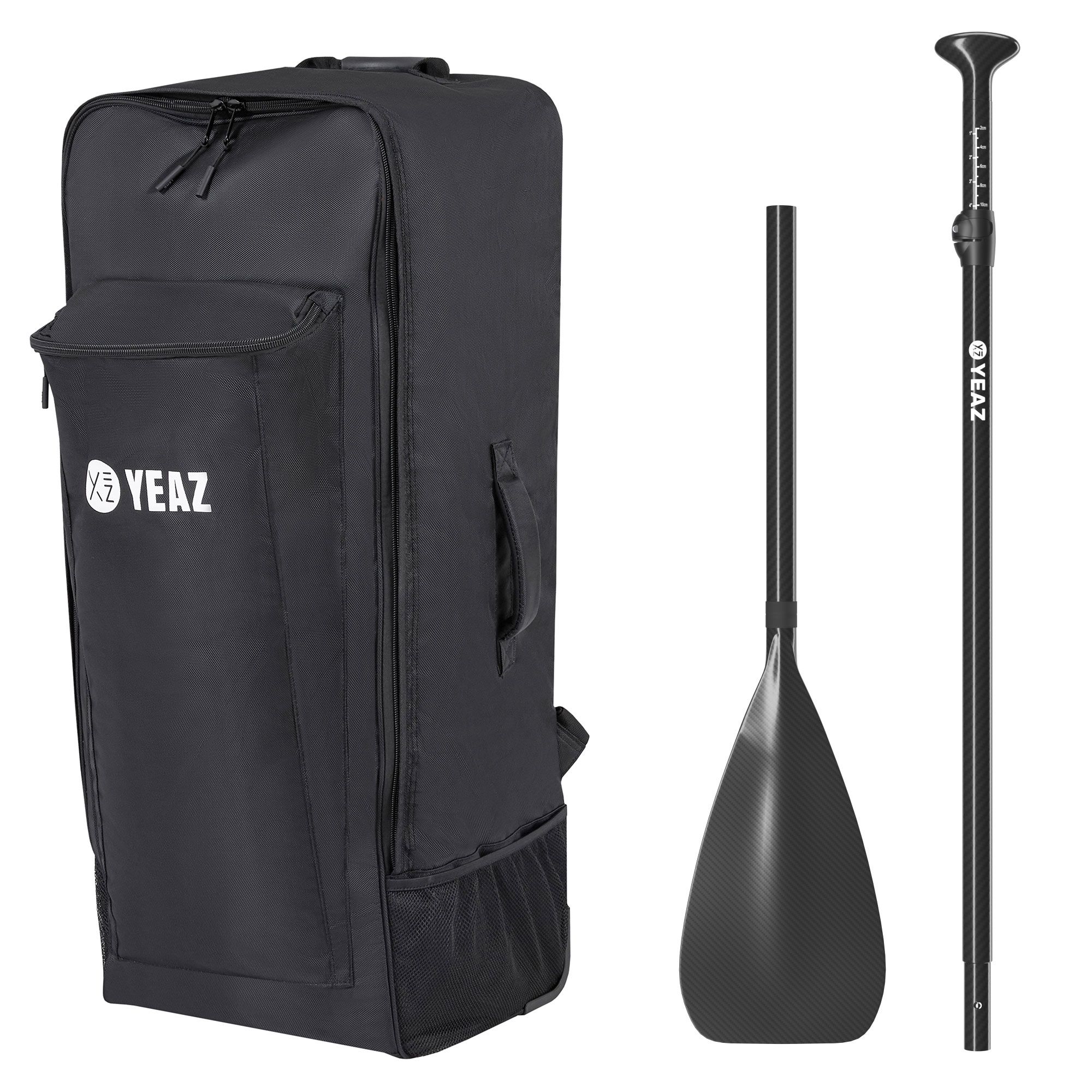YEAZ KIT PRO Zaino trolley e pagaia telescopica in carbonio