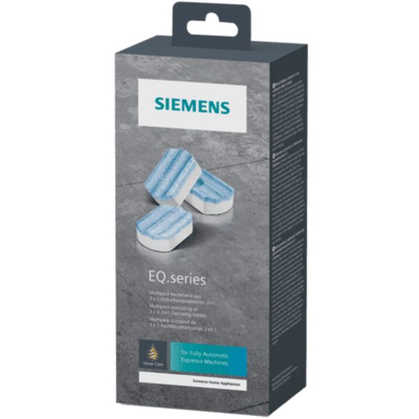 Siemens EQ.series Entkalkungstabletten im Multipack für Kaffeevollautomaten.
