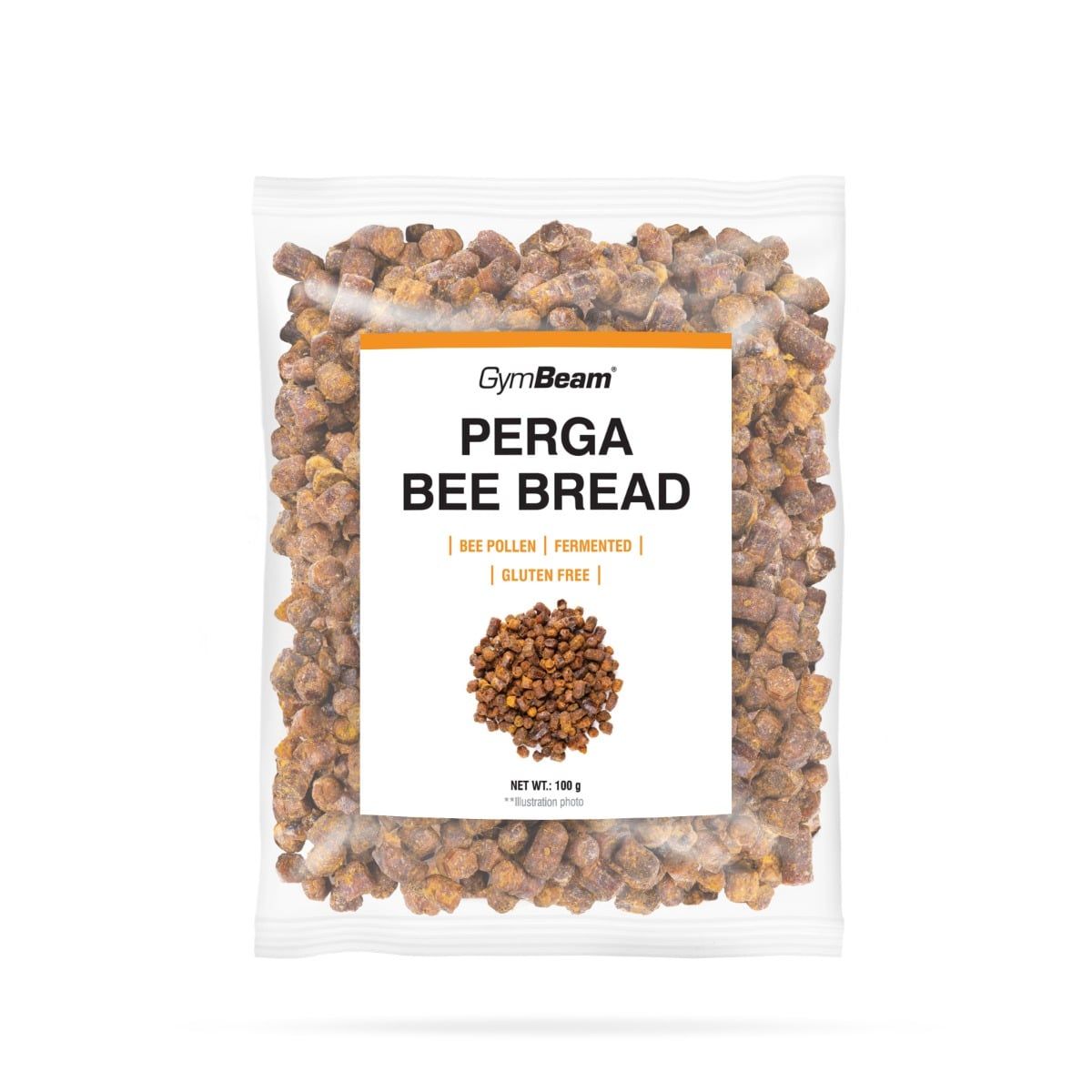 GymBeam Perga Bienenbrot fermentierter Bienenpollen Granulat 100 g