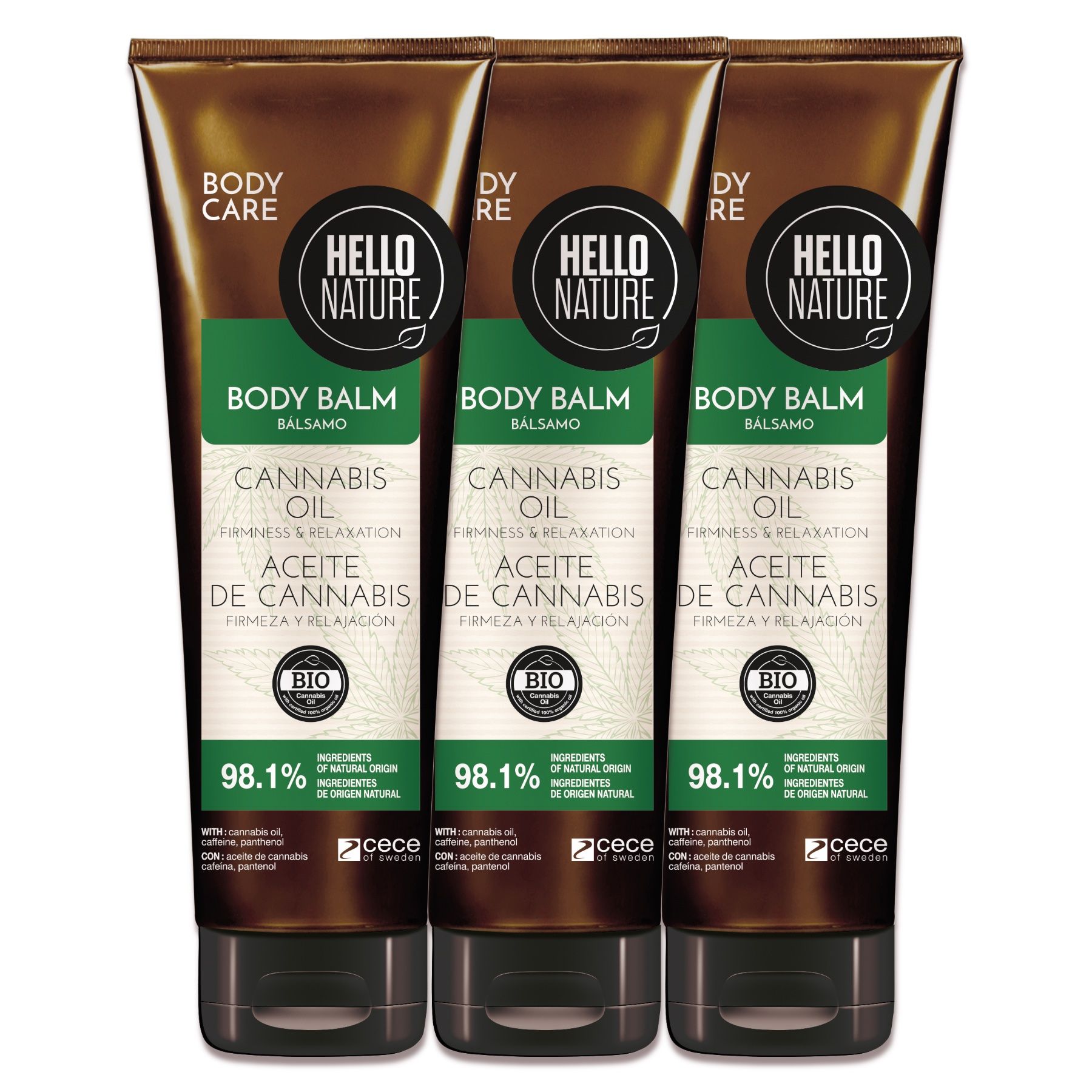 Hello Nature Körperbalsam Body Balm für Hautpflege Hanf Cannabis