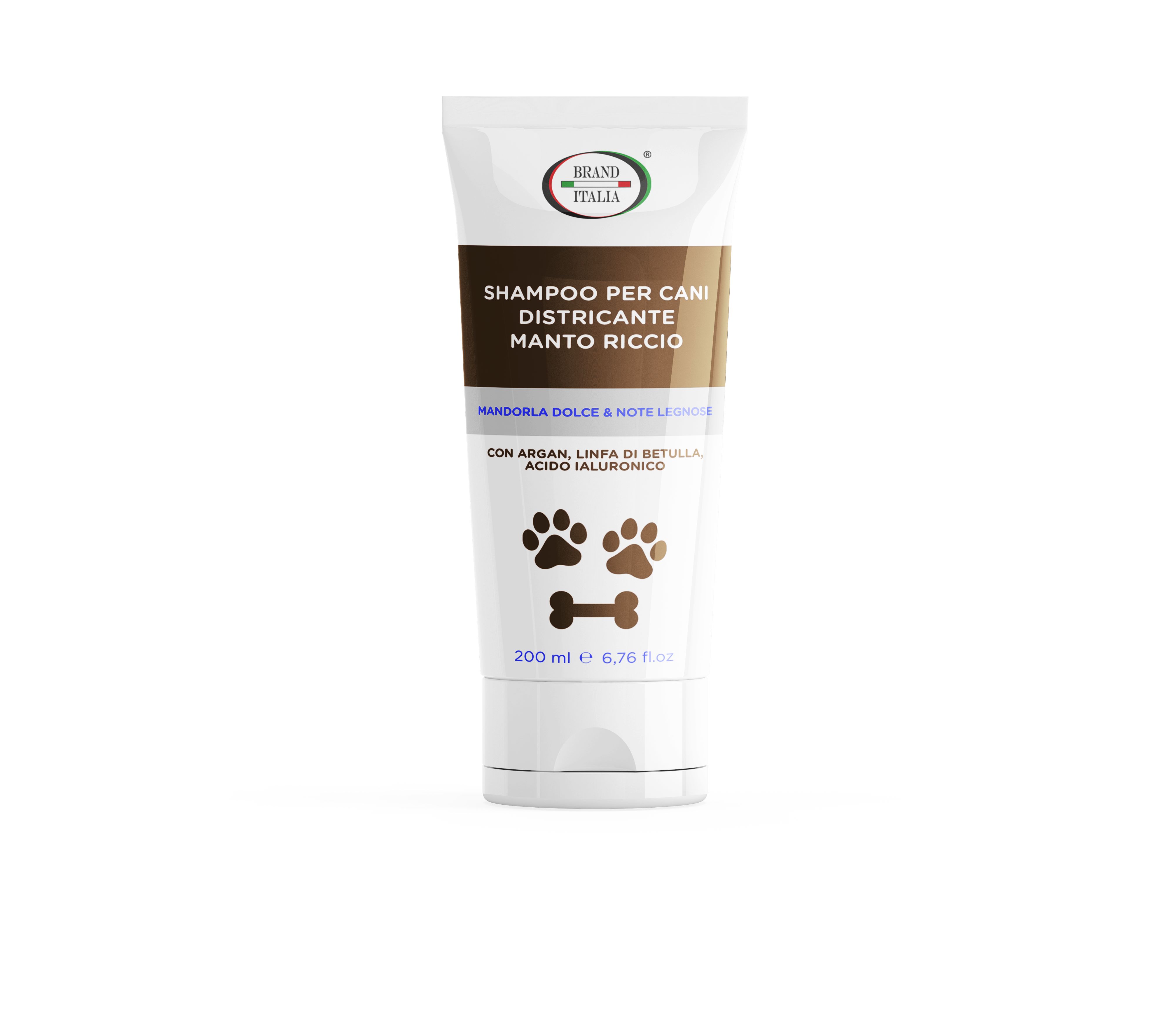 BRAND ITALIA - Shampoo Districante per Cani a Manto Riccio