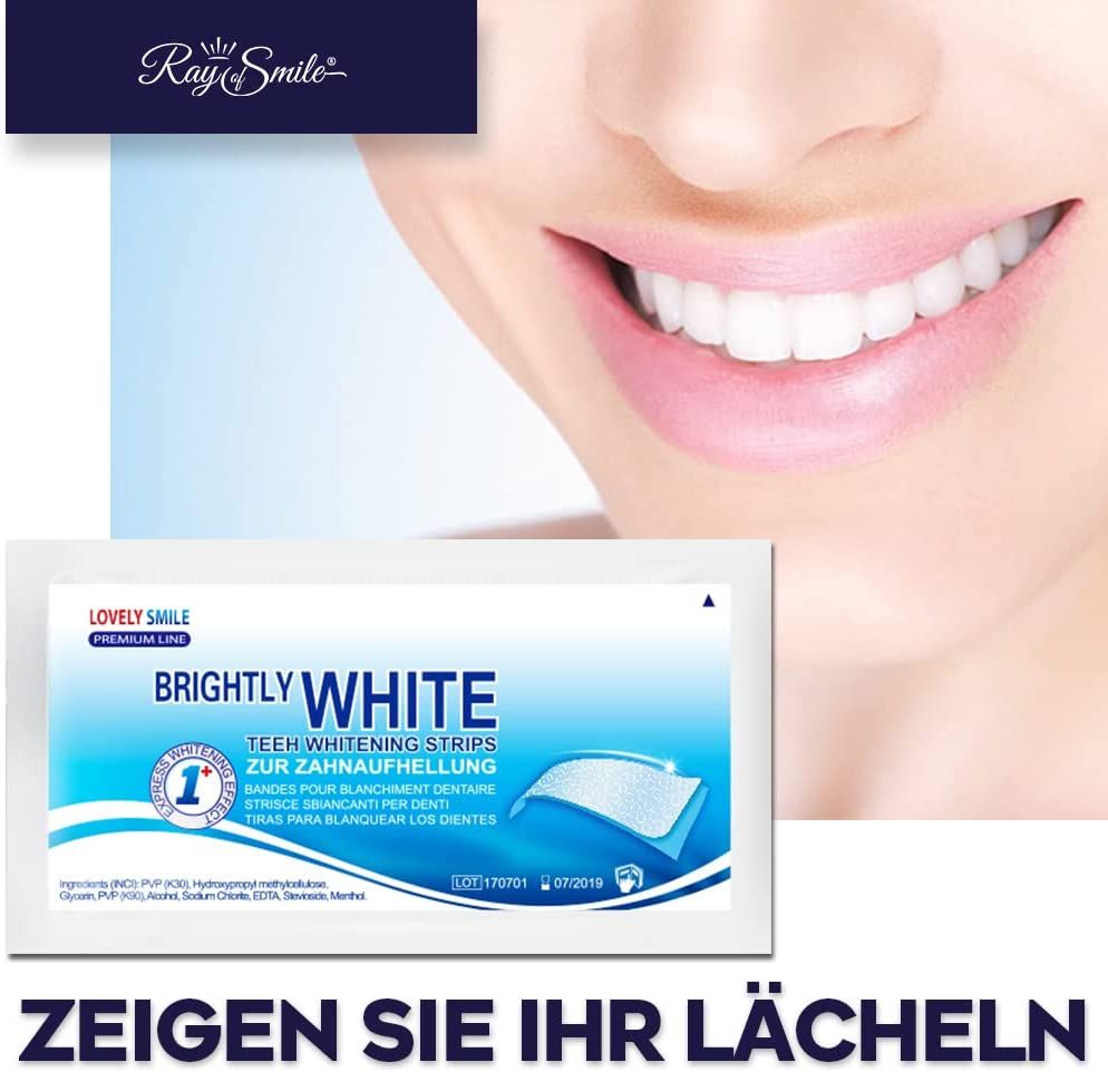 Lovely Smile WHITE-STRIPS Bleaching Stripes Zahnaufhellung-Streifen