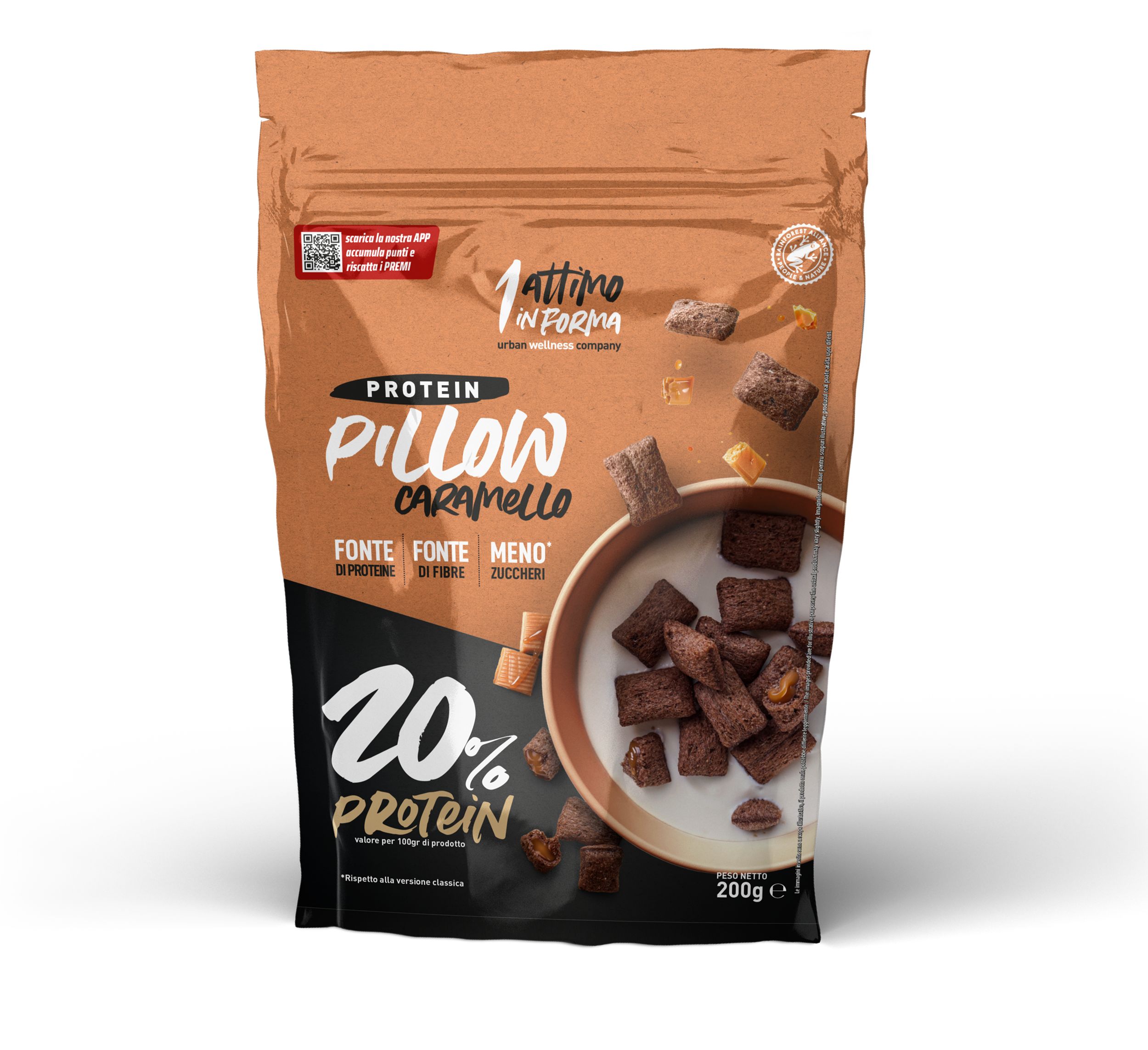 1attimoinforma Protein Pillow Caramello 20% proteici