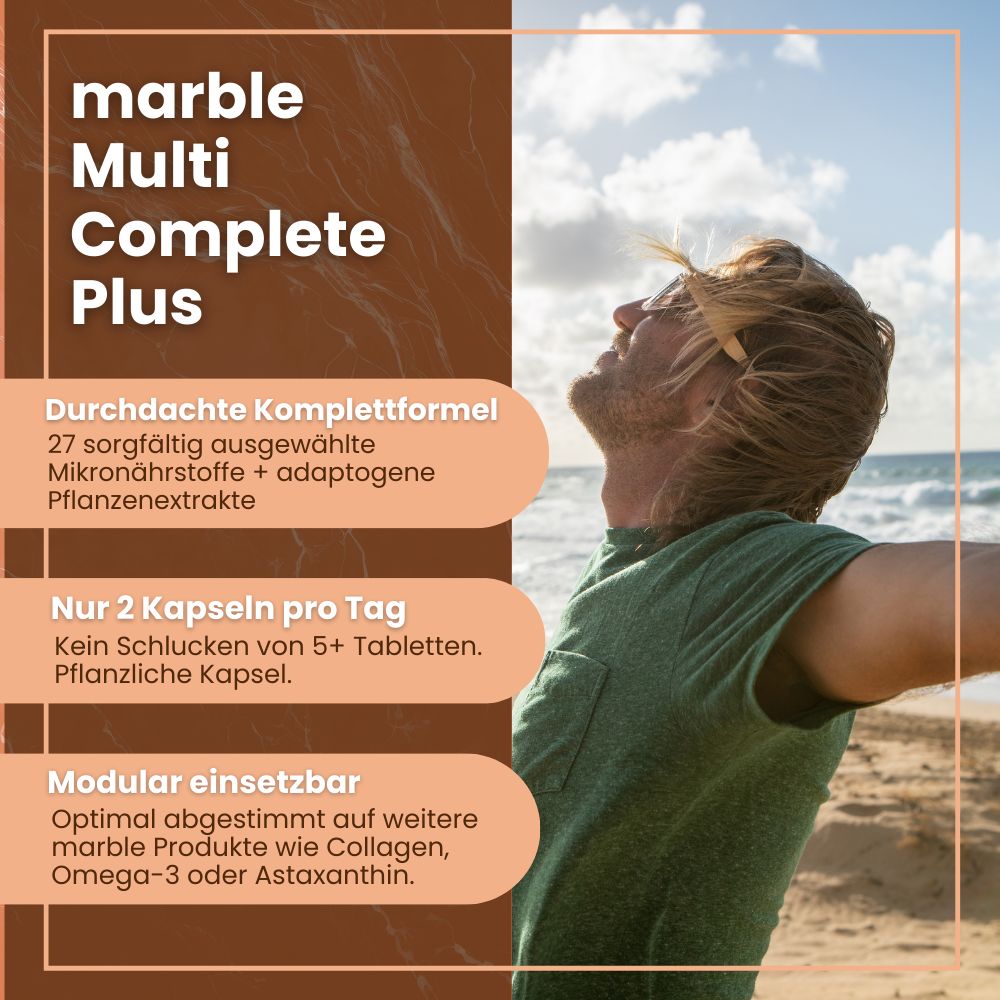 marble© Multi Complete Plus – mit 27 Mikronährstoffen & Pflanzenextrakten - Sparset