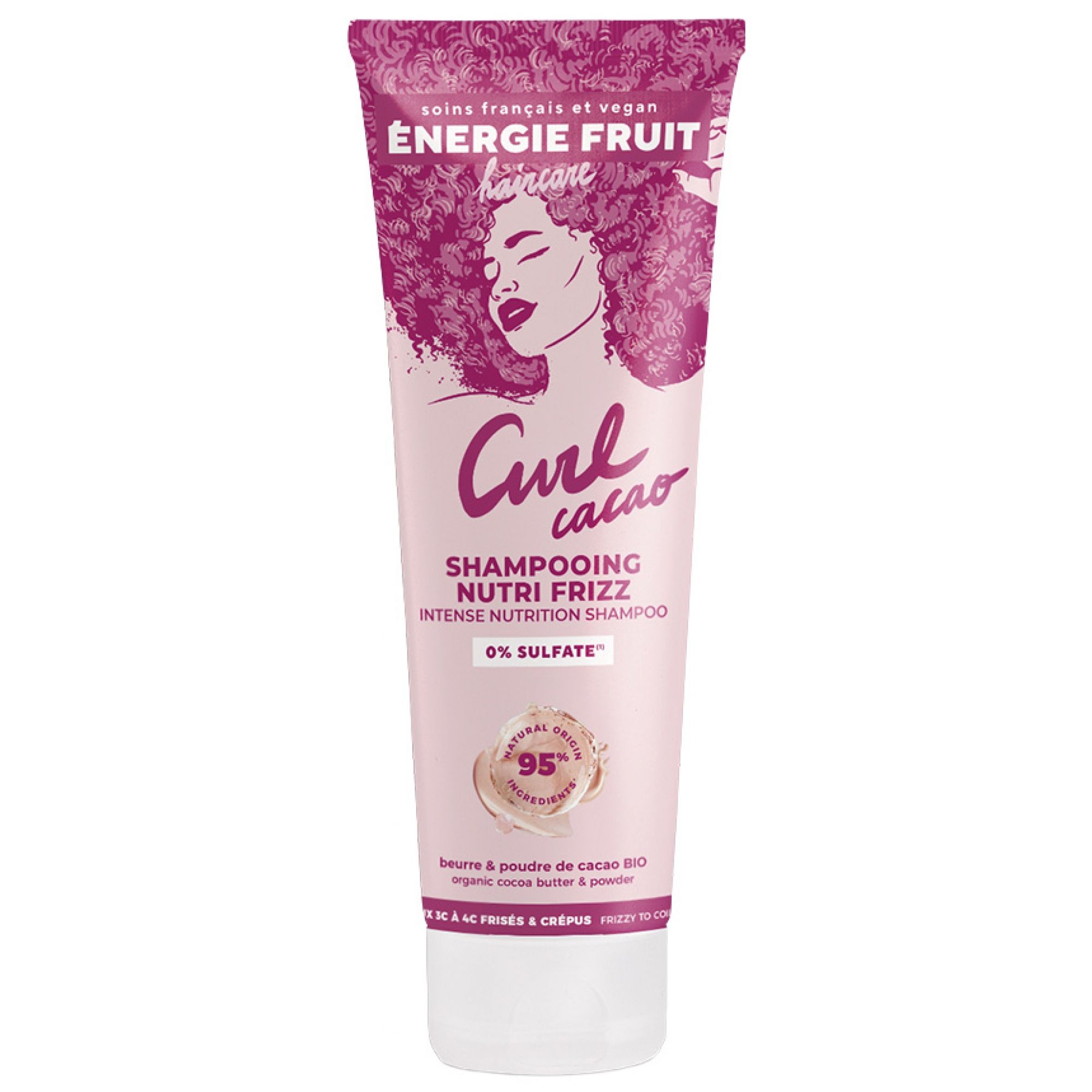 Energie Fruit Nutri Intense Shampoo mit Bio-Kakaobutter & Kakaopulver 7,7x4,8x20,3 cm