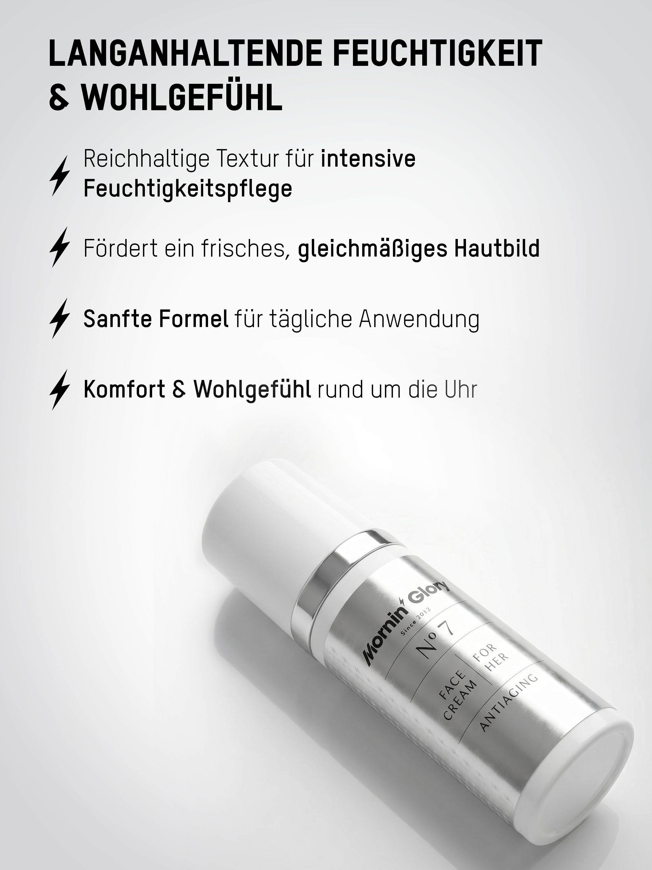 Mornin’ Glory N°7 – Anti-Falten Gesichtscreme für Frauen