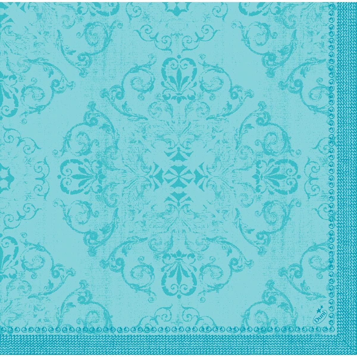 Dunilin-Servietten 40 x 1/4 Falz Opulent mint blue 6480 St Tücher