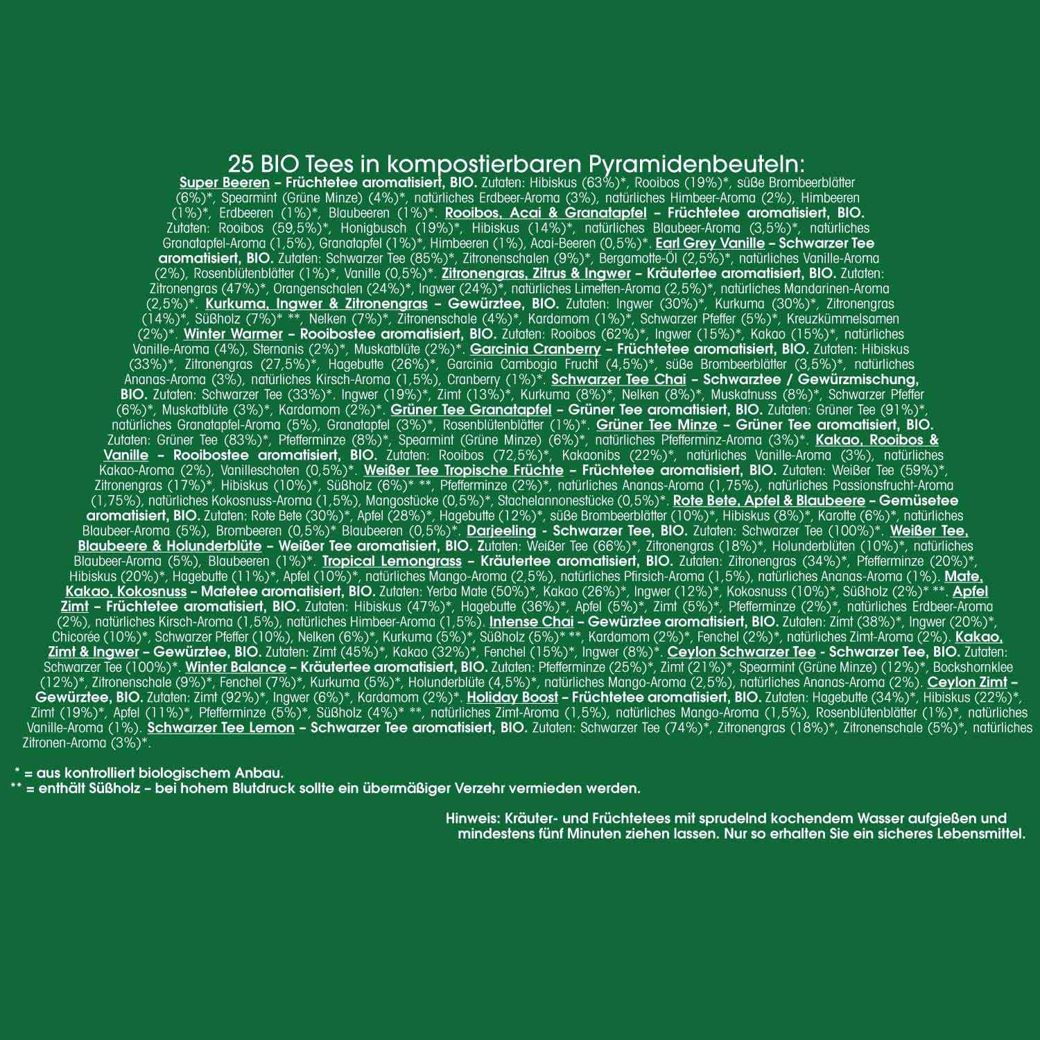 ETS - Tee Adventskalender Mosaik grün, bio