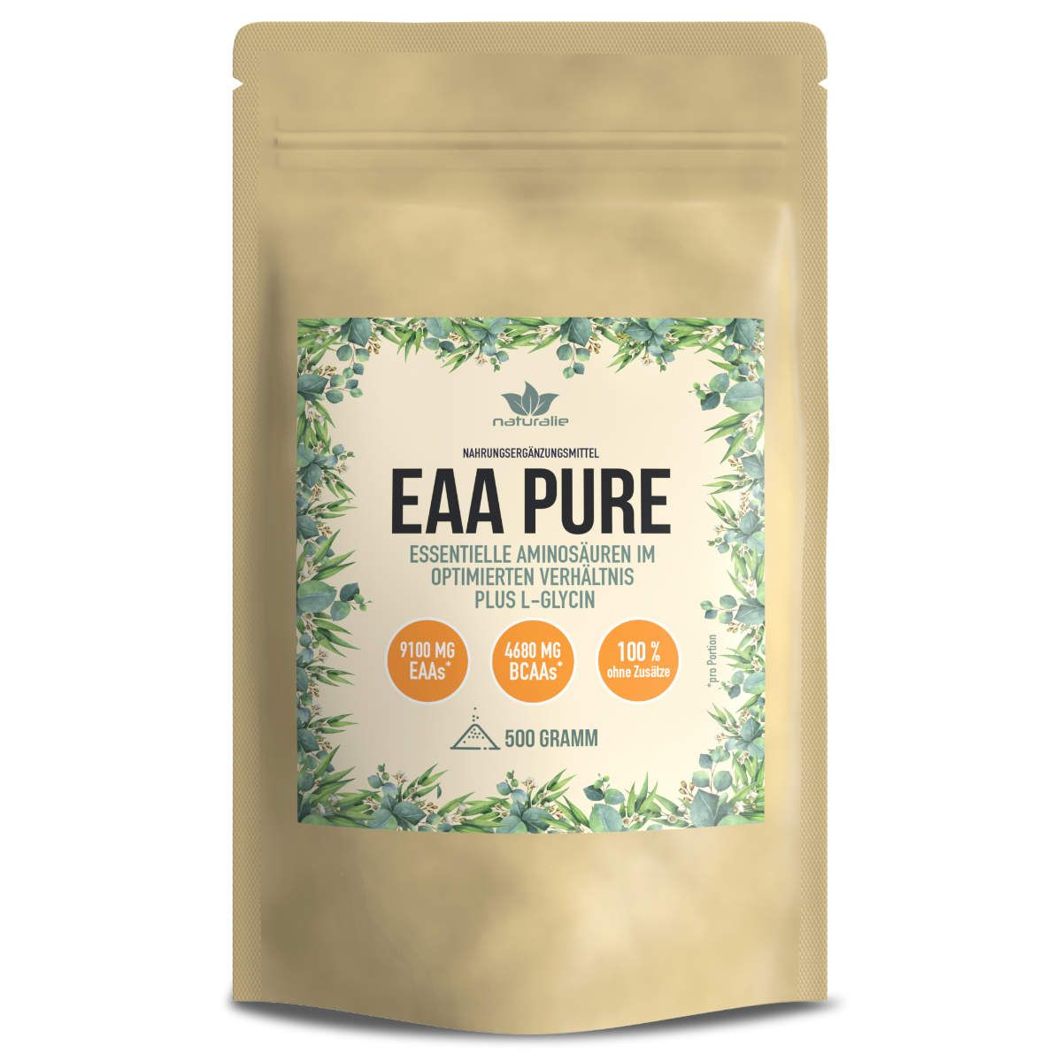 Naturalie EAA Pulver mit allen essentiellen Aminosäuren 500 g