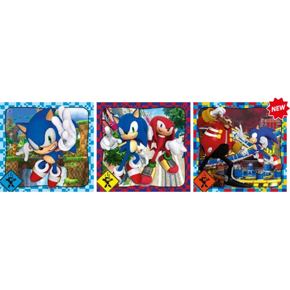 Sonic the Hedgehog puzzle 3x48pcs