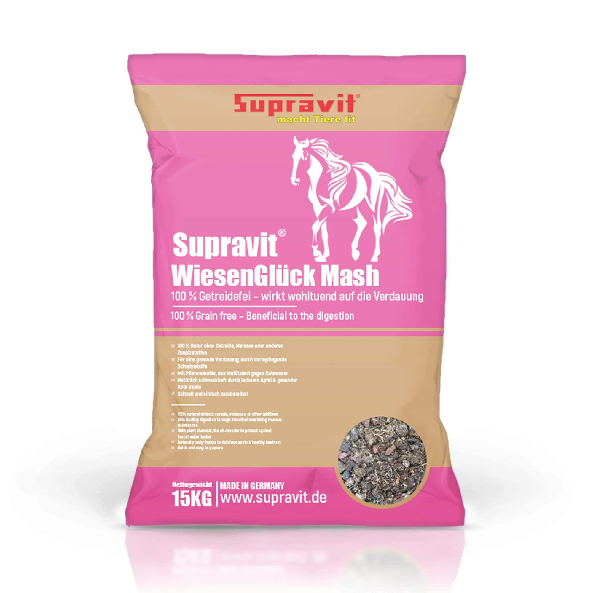 Produktverpackung von Supravit WiesenGlück Mash, rosa-beige.