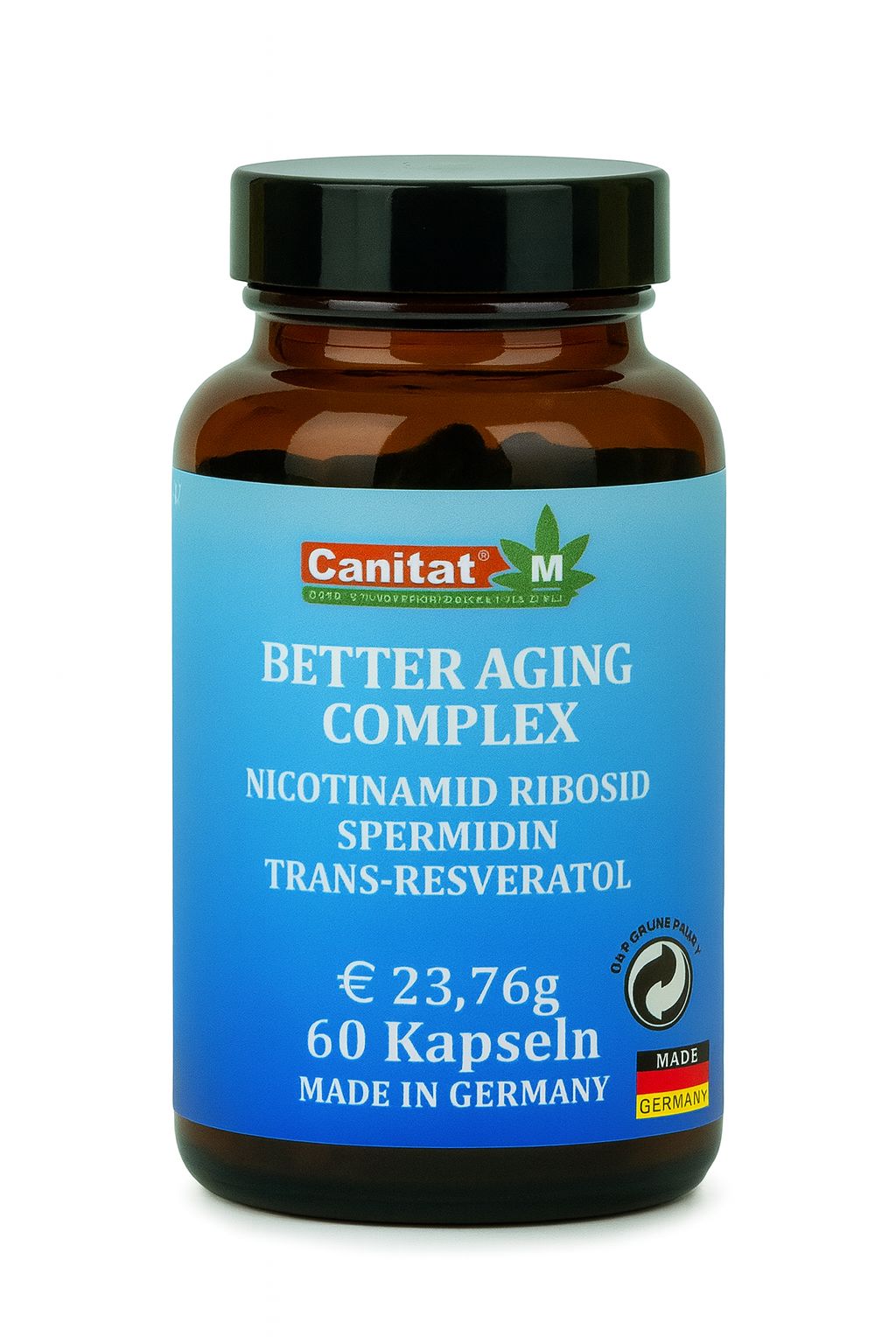 Nad+ | Nicotinamid Ribosid + Trans-Resveratol Spermidin Better Aging Complex Canitat M 60 St Kapseln