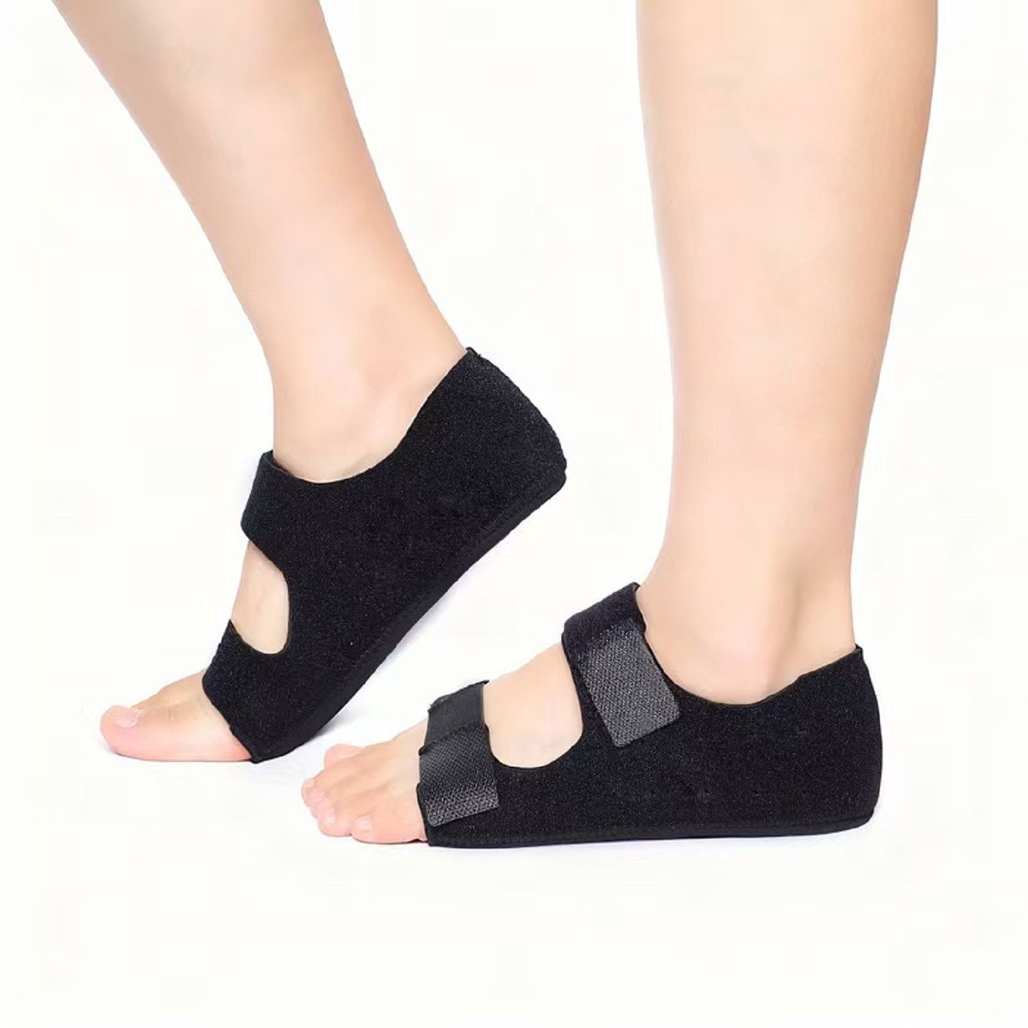 COOL-i Fersen & Fußgewölbe-Polster mit Klettverschluss,weiche SEBS-Dämpfung, verstellbar 1 Pc Einlegesohlen