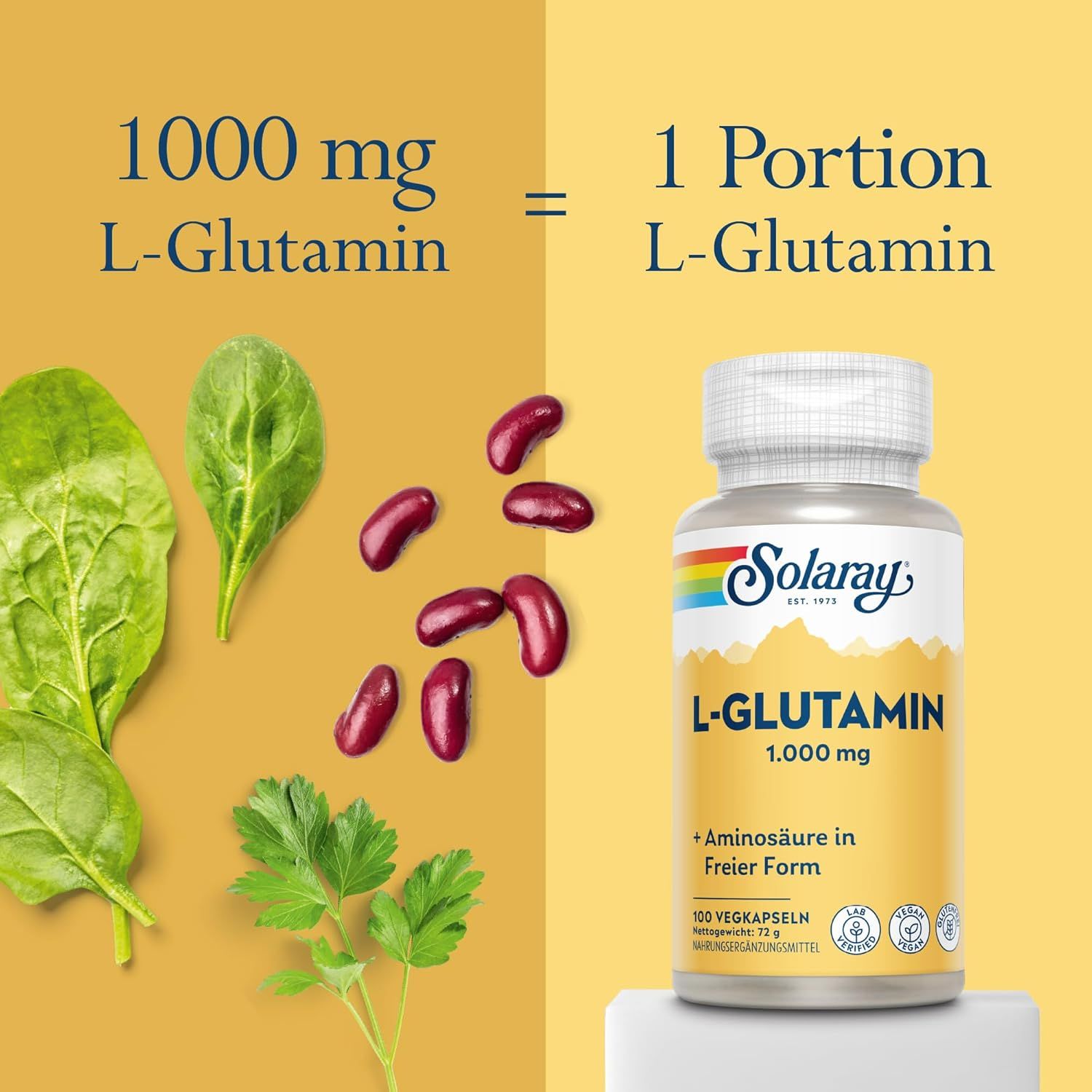 Solaray L-Glutamin Kapseln