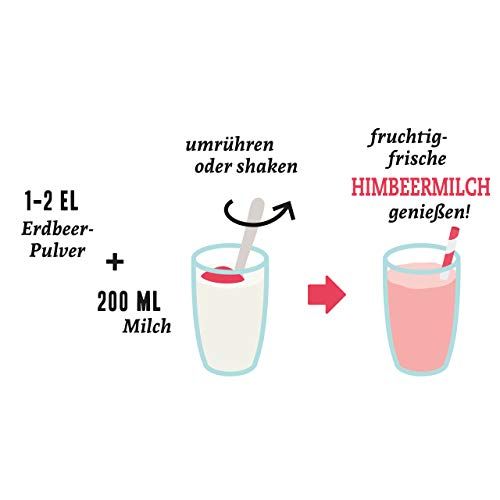 NutriPur gefriergetrocknetes Fruchtpulver, Himbeeren