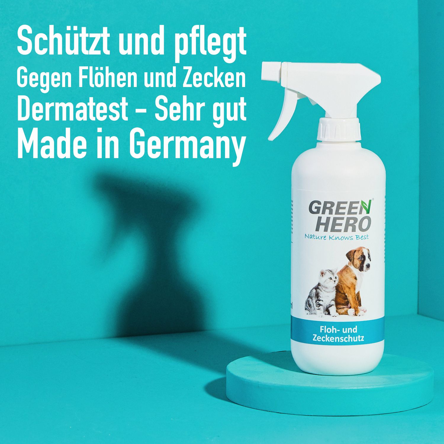 GreenHero Floh- und Zeckenschutz für Hunde und Katzen