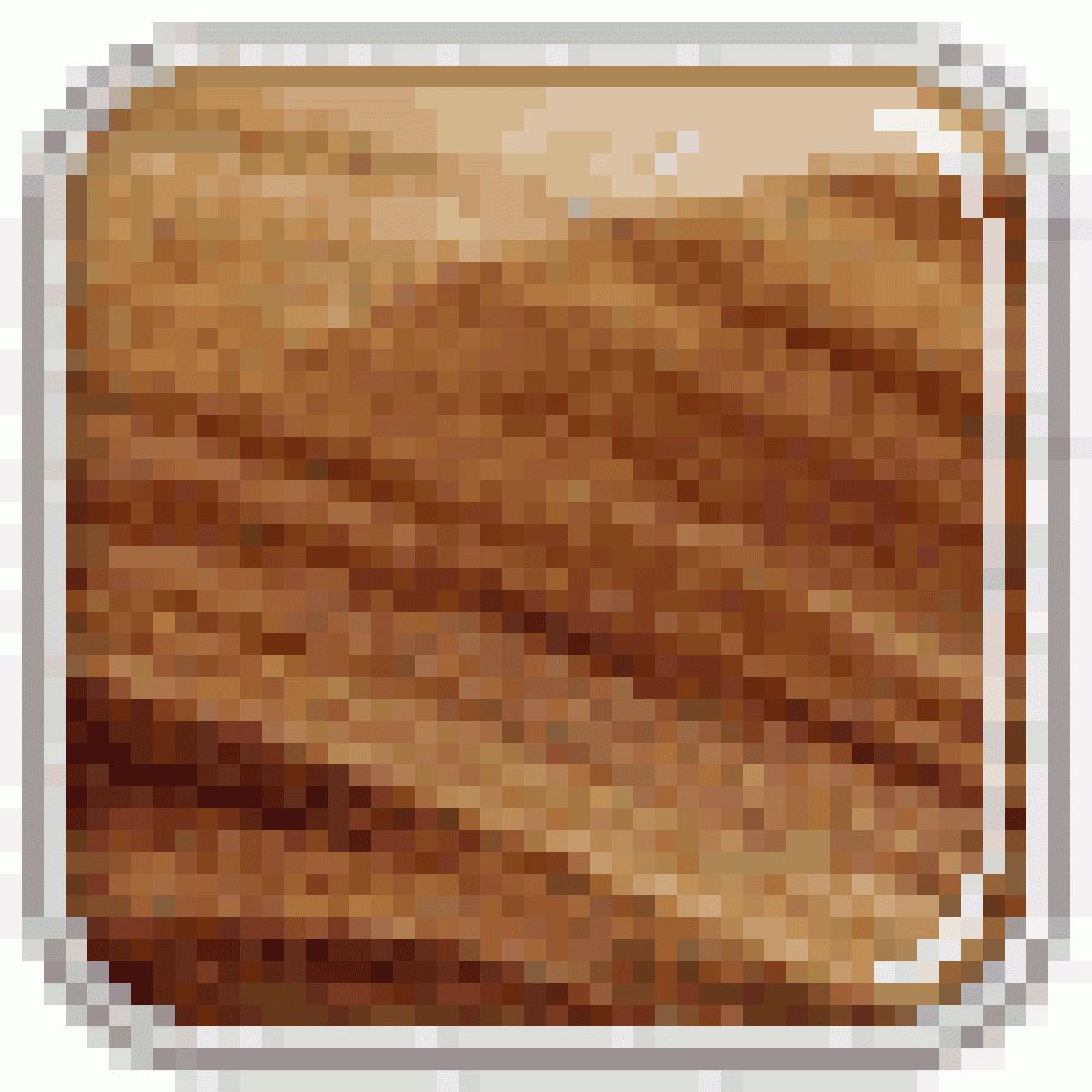 Haarfarb-Beispiel in Karamellblond. Quadratische Darstellung mit Holzmaserung, umgeben von einem weißen Rahmen.