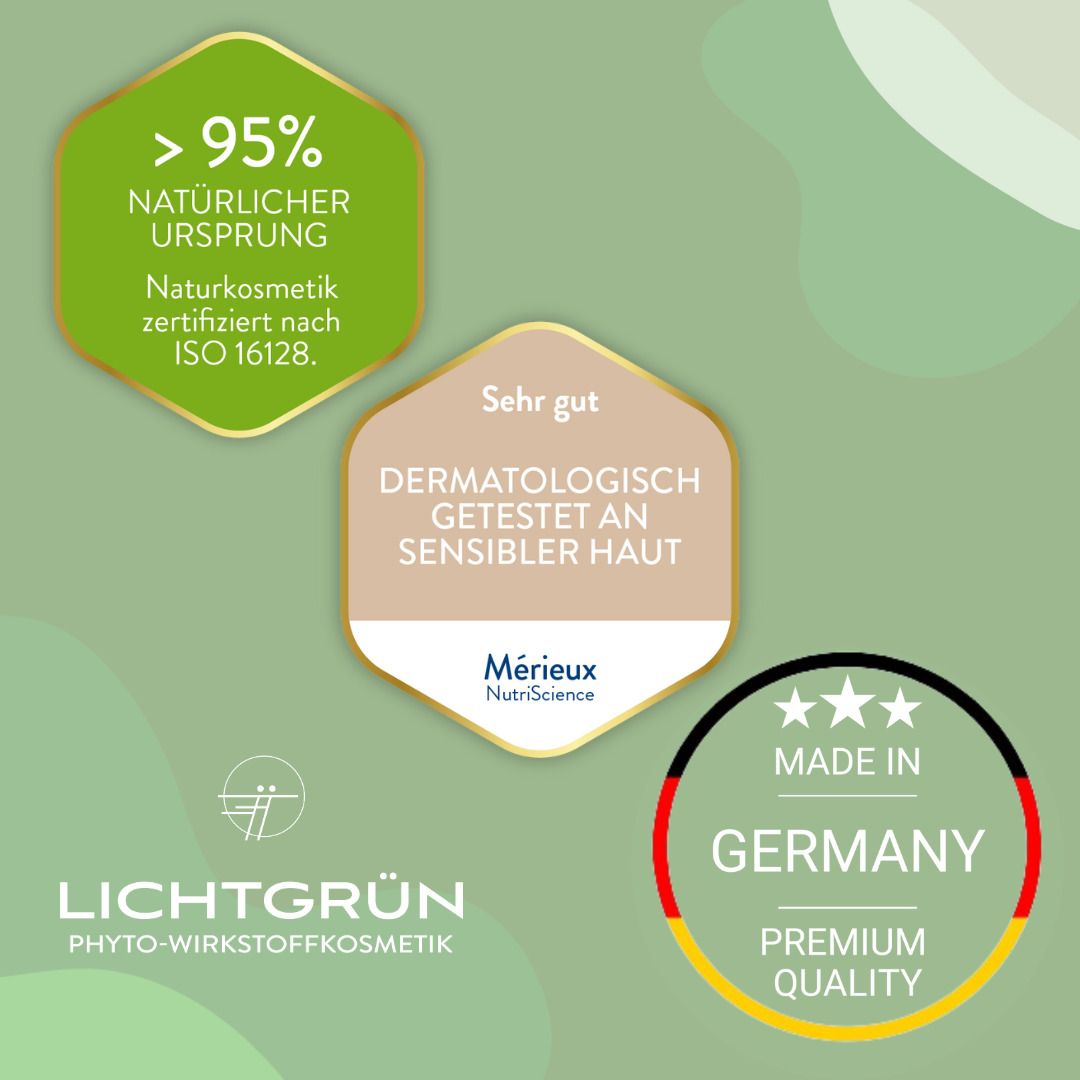 LICHTGRÜN® Roll-On Hyaluronserum 4-fach Augen| Lippen