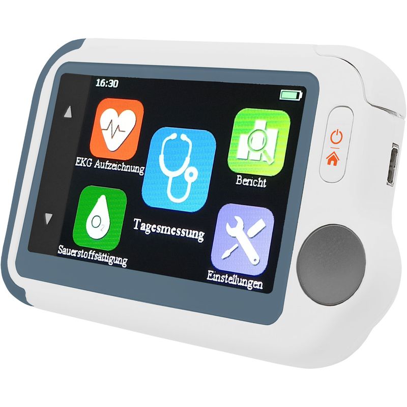 pulox Checkme Lite Tragbarer Vitalcheck EKG Monitor mit Pulsoximeter