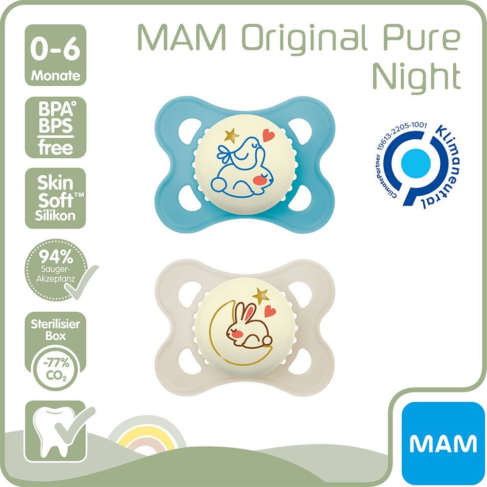 MAM Original Pure Night Silikon 0-6 boy (Farbe nicht frei wählbar)