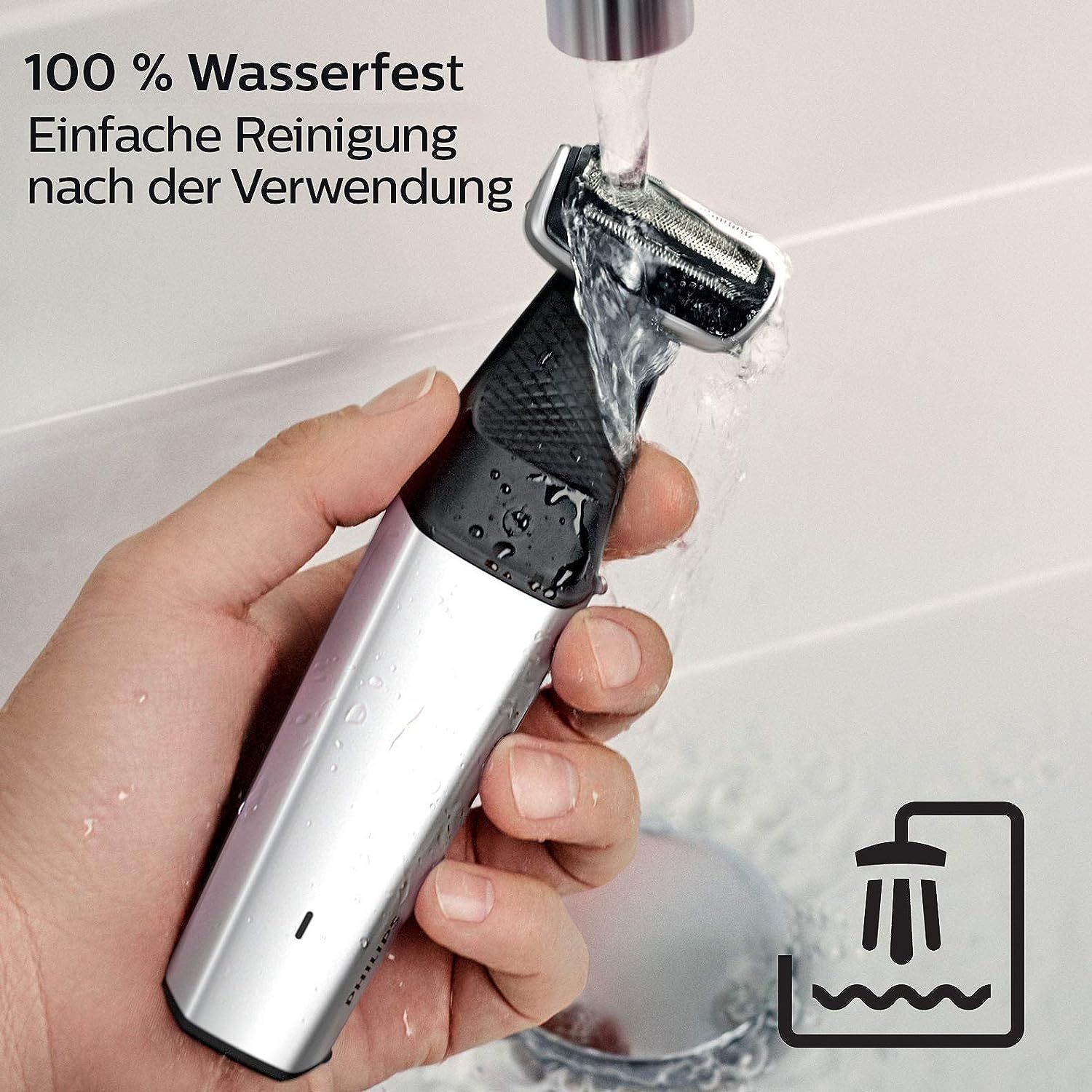 Philips Bodygroom Series 5000 mit Aufsatz für Rückenhaarentfernung