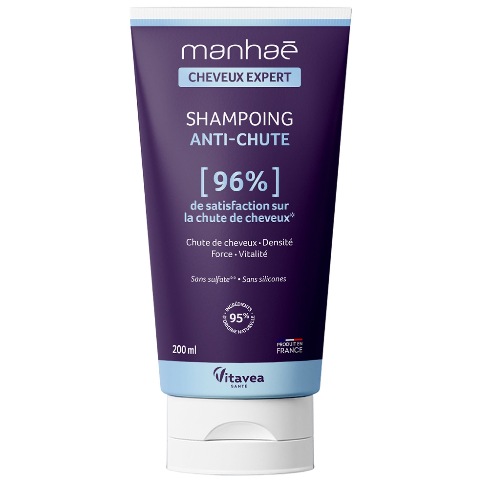 Vitavea Manhaé Cheveux Expert Shampoo Anti-Chute 7,7x4,5x17,5 cm