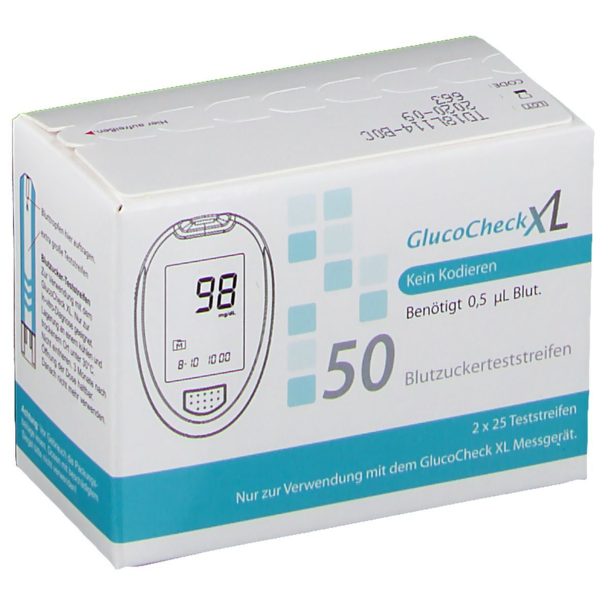 GlucoCheckXL Blutzuckerteststreifen