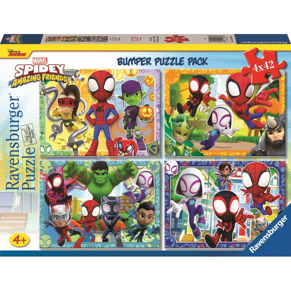 Puzzle 4x42 Stoßstange Pack - Spidey