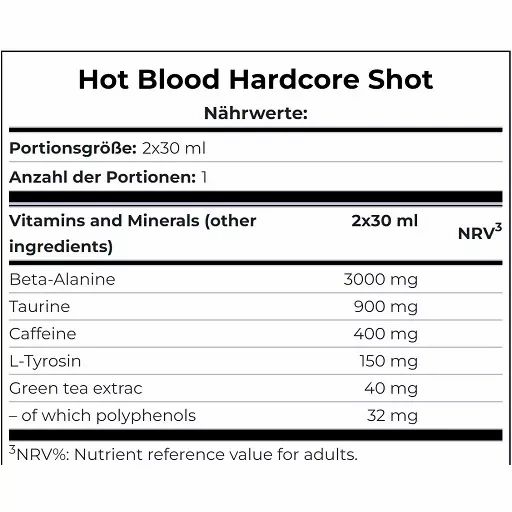 Scitec Hot Blood Hardcore Shot