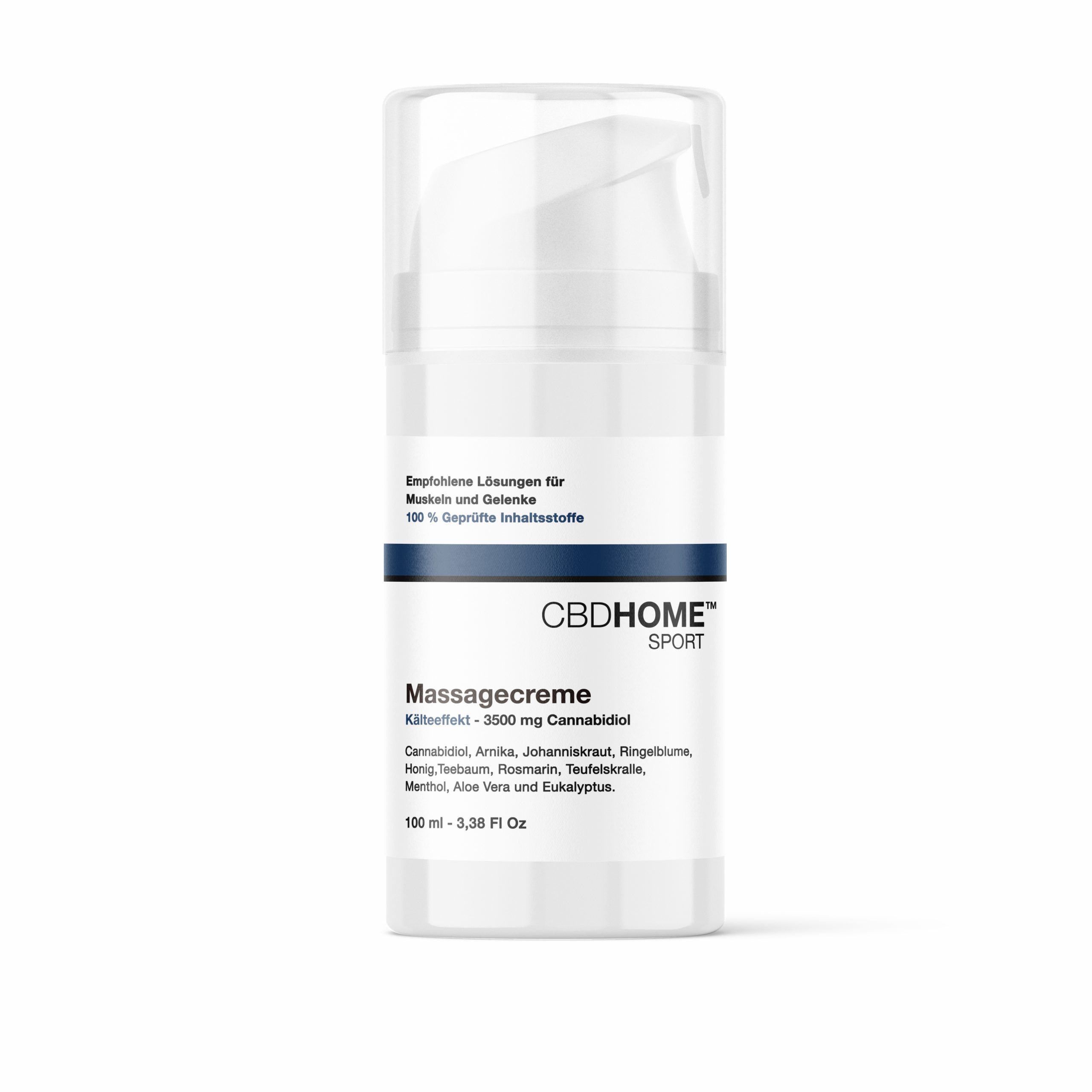 CBD Home – Massagecreme Kalt 3500 mg 100 ml Creme