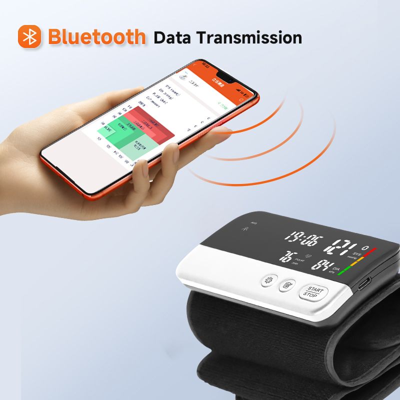 LEPU Oberarm-Blutdruckmessgerät mit Bluetooth App Speicher für 2 Benutzerprofile