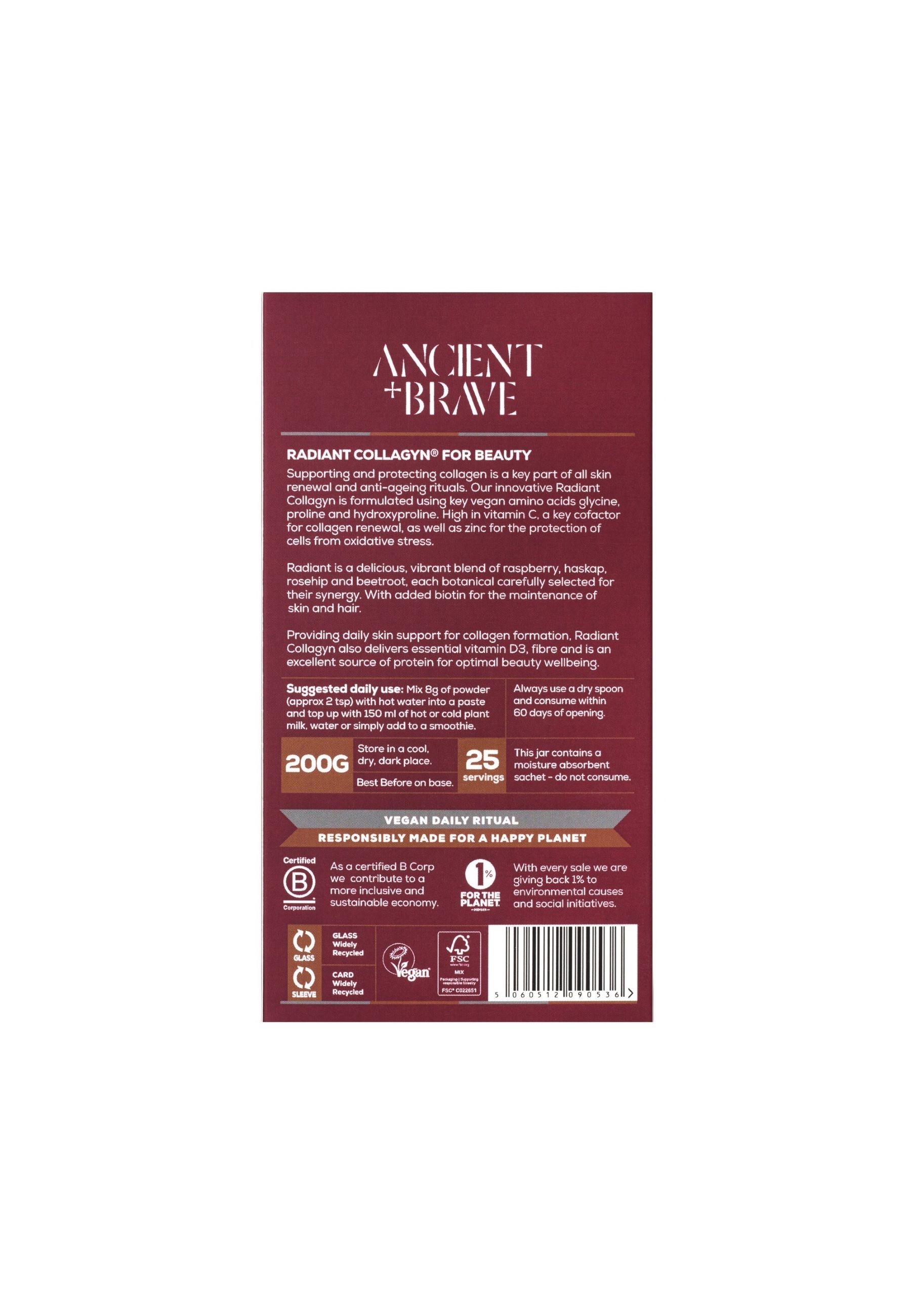 ANCIENT + BRAVE Radiant Collagyn Nahrungsergänzungsmittel