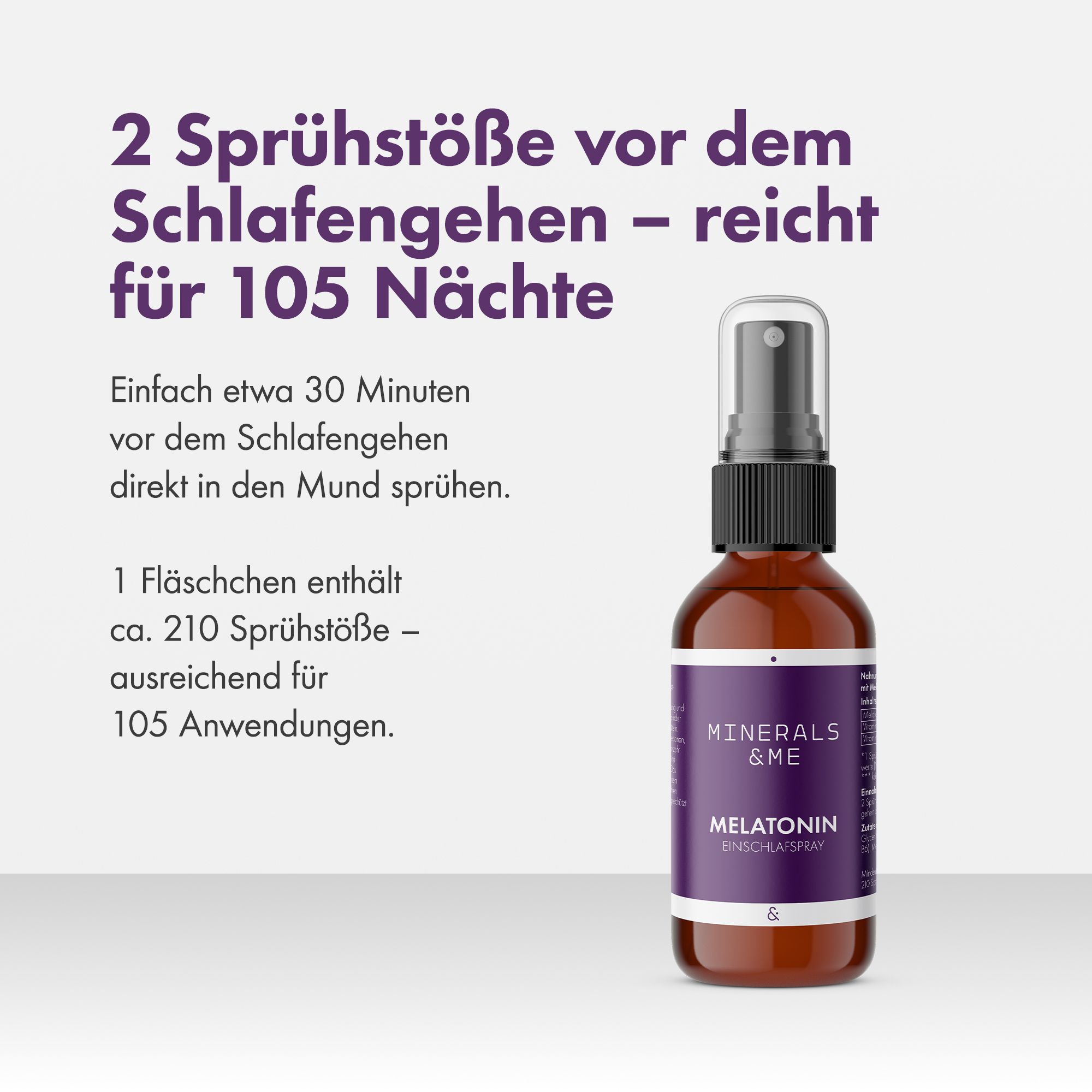 MINERALS & ME® Melatonin Einschlafspray