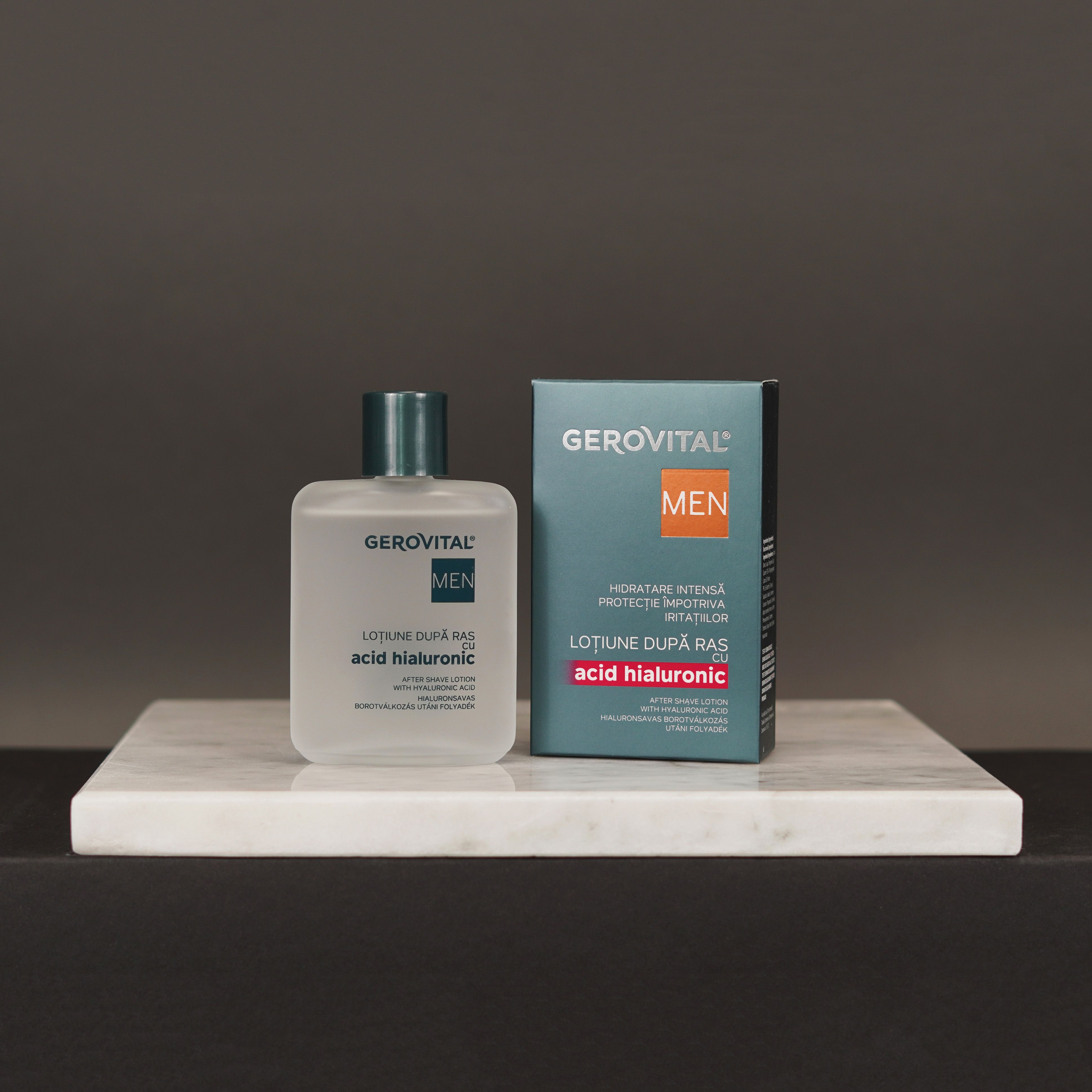 Gerovital Men After Shave Lotion mit Hyaluron, 100 ml