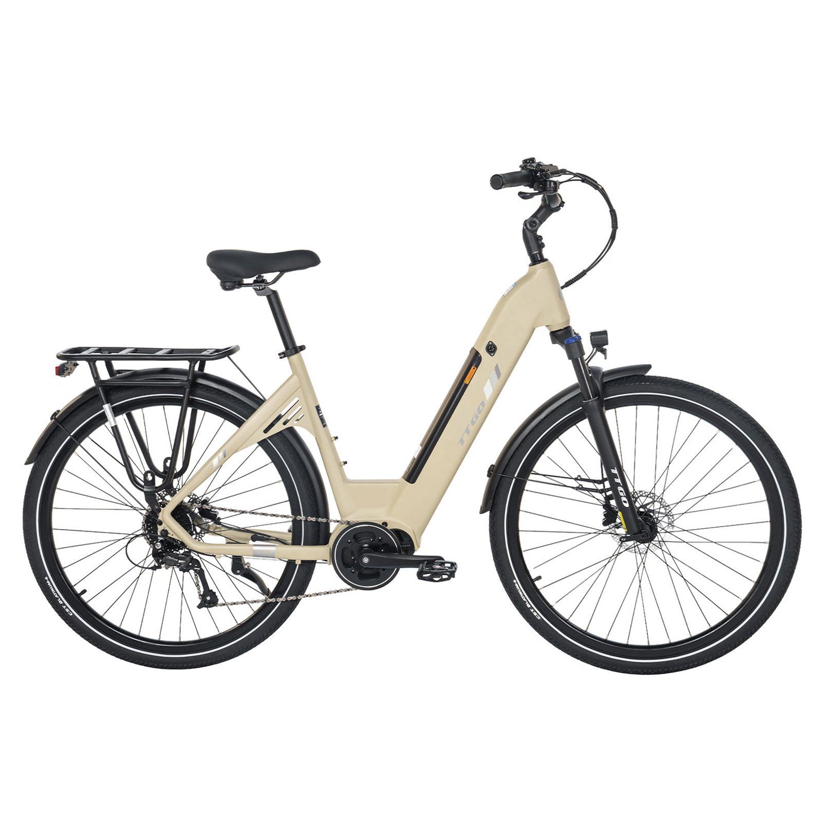TTGO C7 SE E-Bike, 36V 18Ah E-Bike mit großer Reichweite und Bafang-Mittelmotor