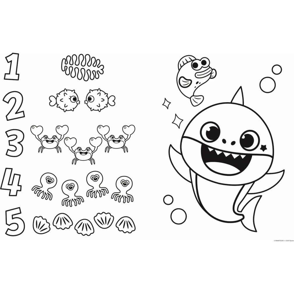 trefl Doppelseitiges Puzzle Baby Hai super giant 15 Teile