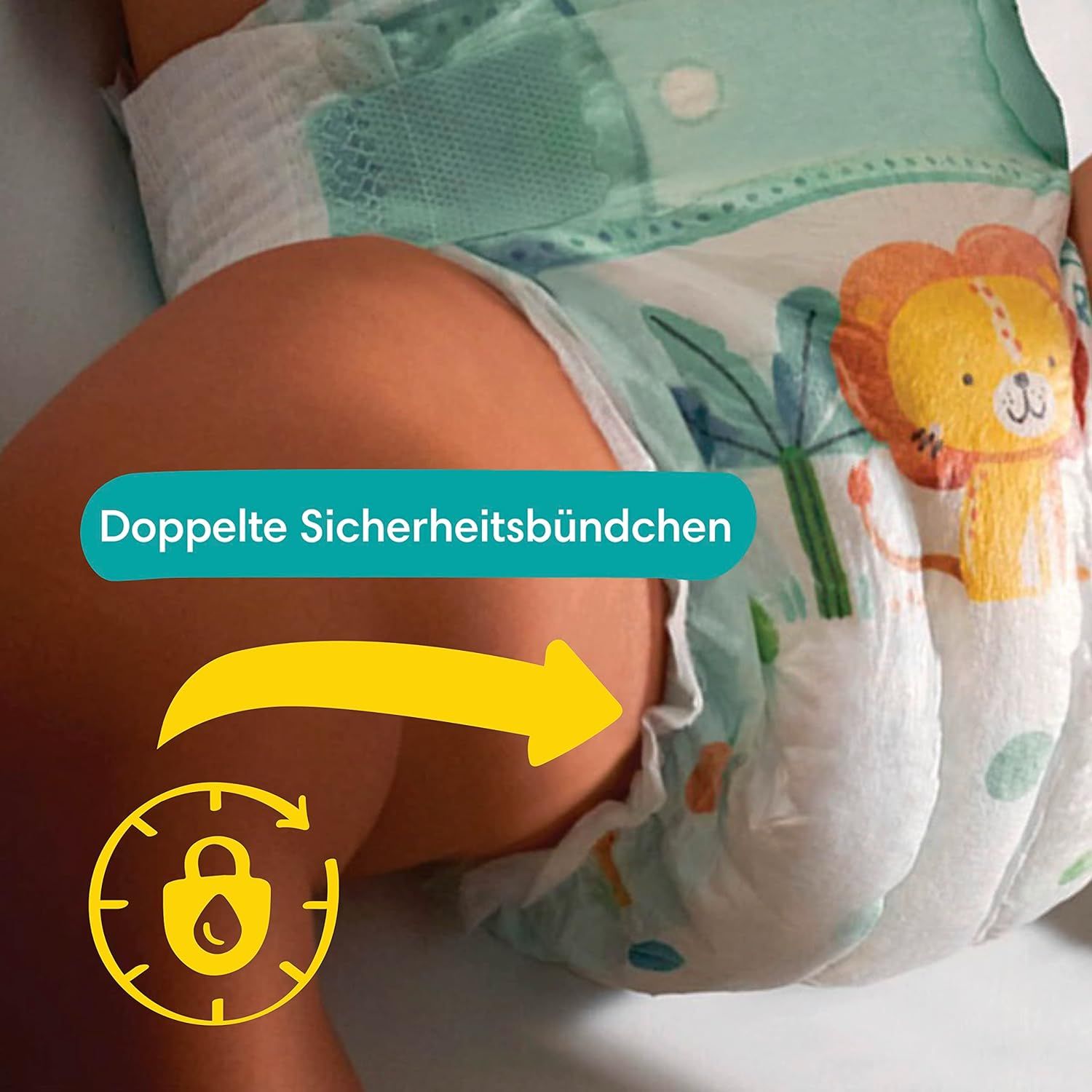 Pampers Baby-Dry Größe 7, 132 Windeln, 15kg+, für bis zu 100 % Auslaufschutz die ganze Nacht