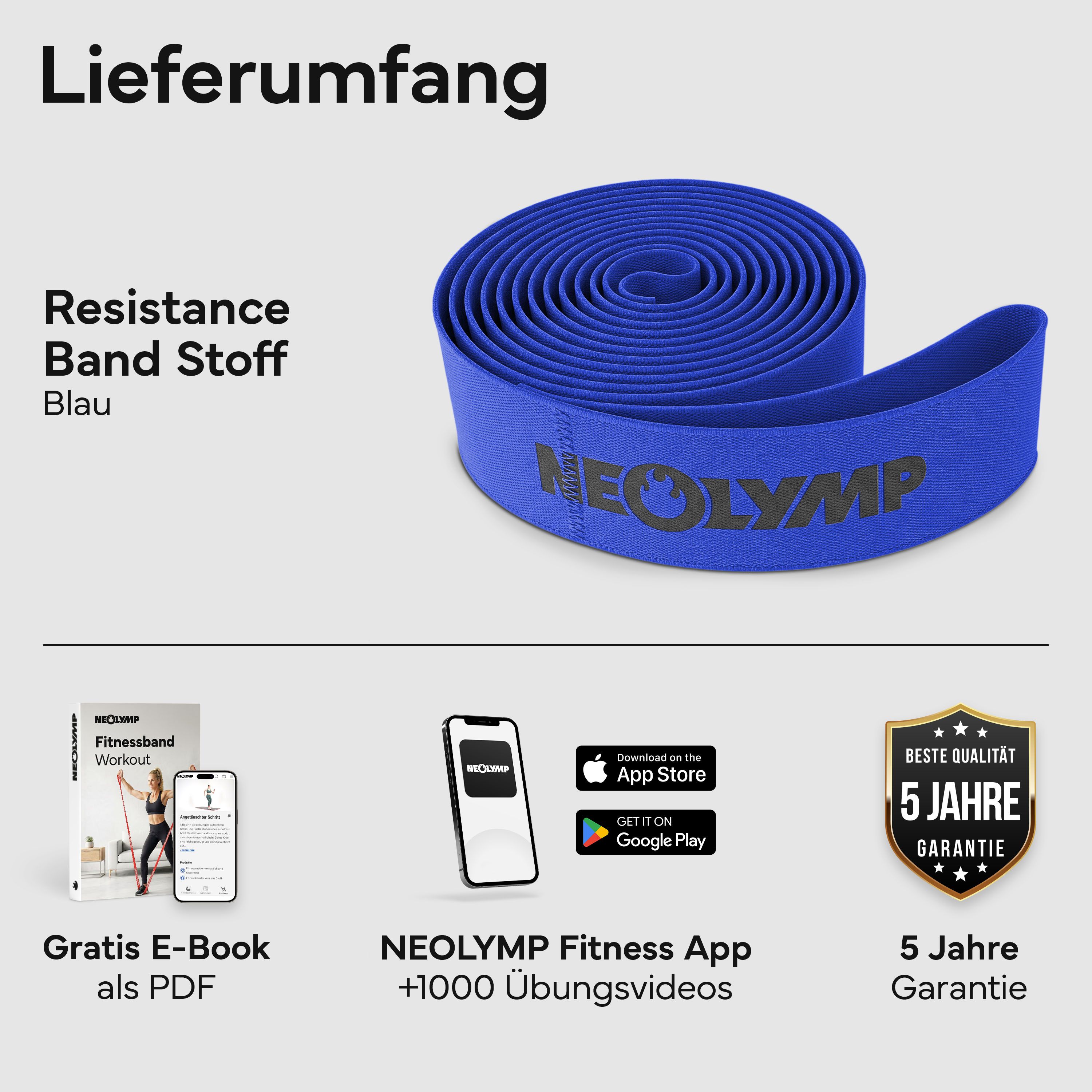 NEOLYMP Fitnessband auf Stoff