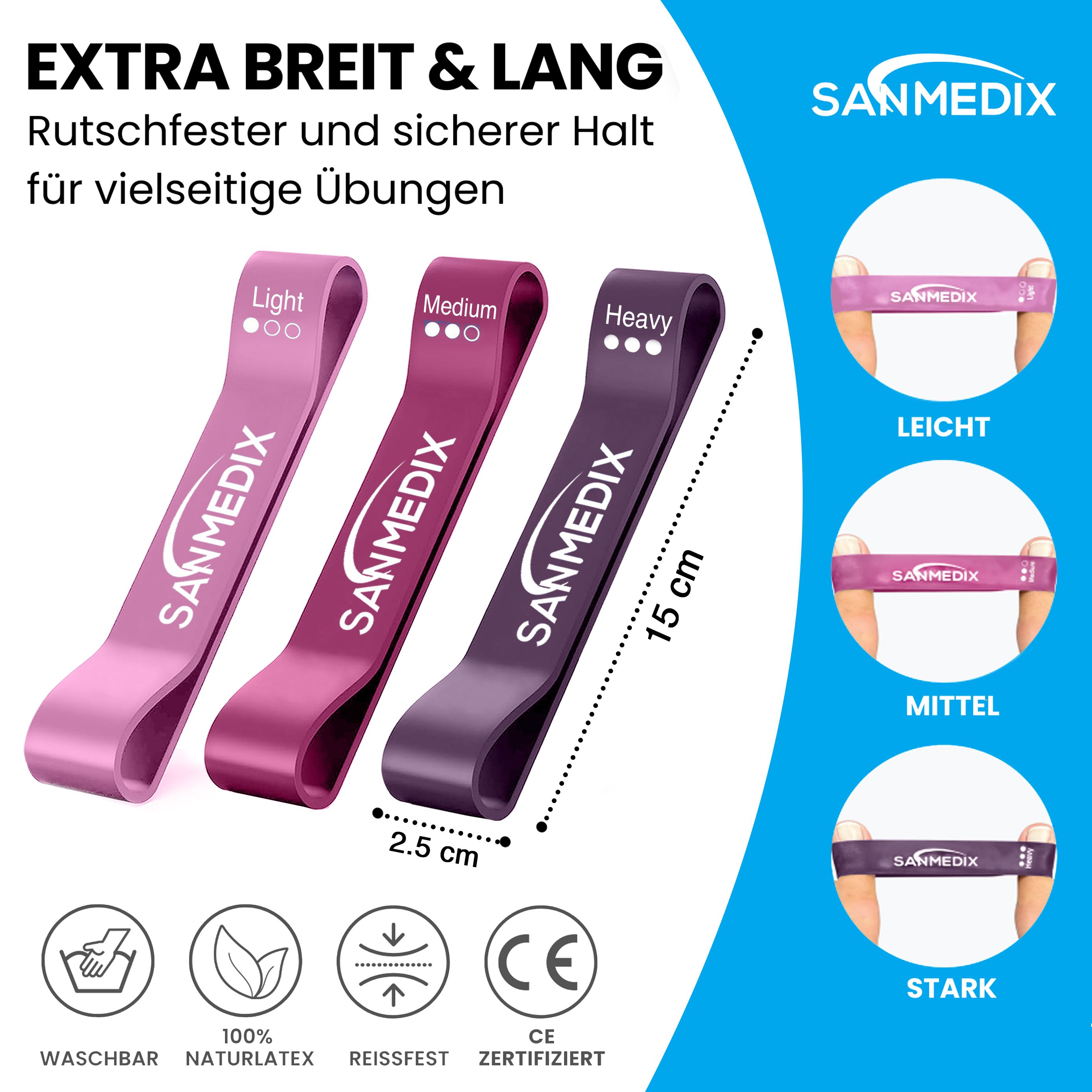 Sanmedix® Hallux Valgus Korrektur Trainingsbänder