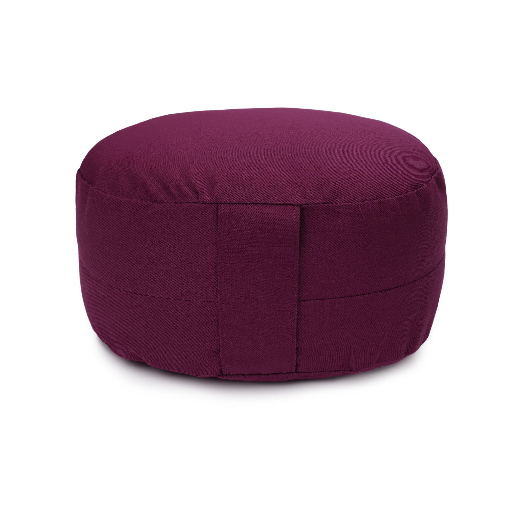yogabox Glückssitz® Yogakissen Oval D - aubergine 30 x 23 15,0 cm 1 St