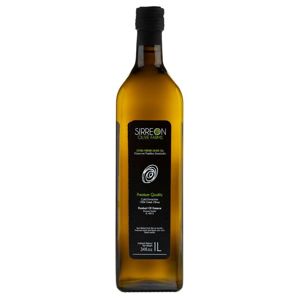 Sirreon Natives Olivenöl Extra, Premium Qualität, Säuregehalt 0,4 % 1000 ml