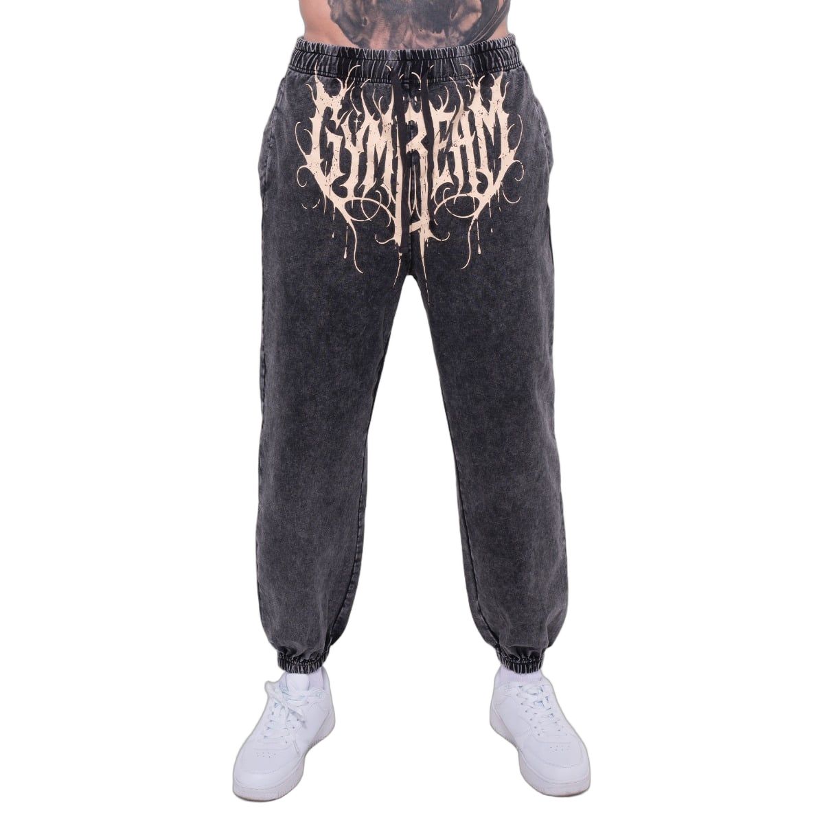 GymBeam Herren Jogginghose oversized mit Kordelzug und Taschen 1 St