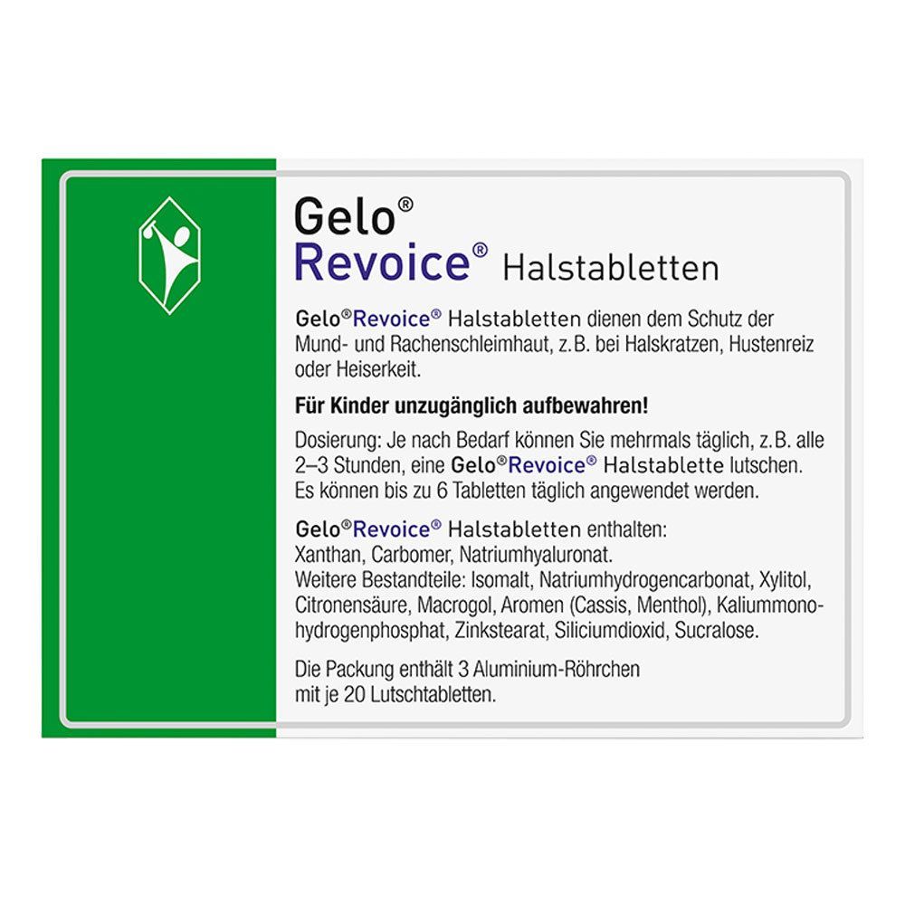 GeloRevoice Halstabletten Cassis-Menthol bei Heiserkeit & Stimmverlust