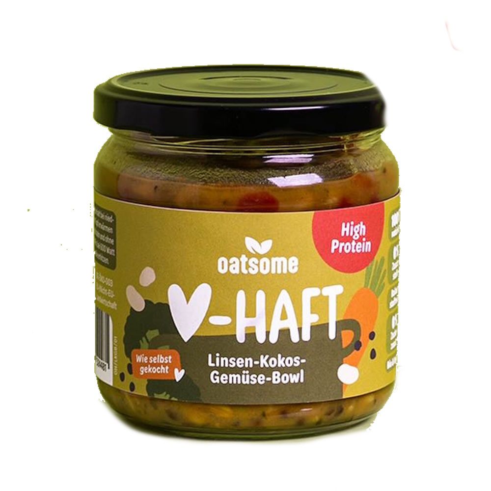 Oatsome Herzhaft Linsen-Kokos-Gemüse-Bowl 350 g
