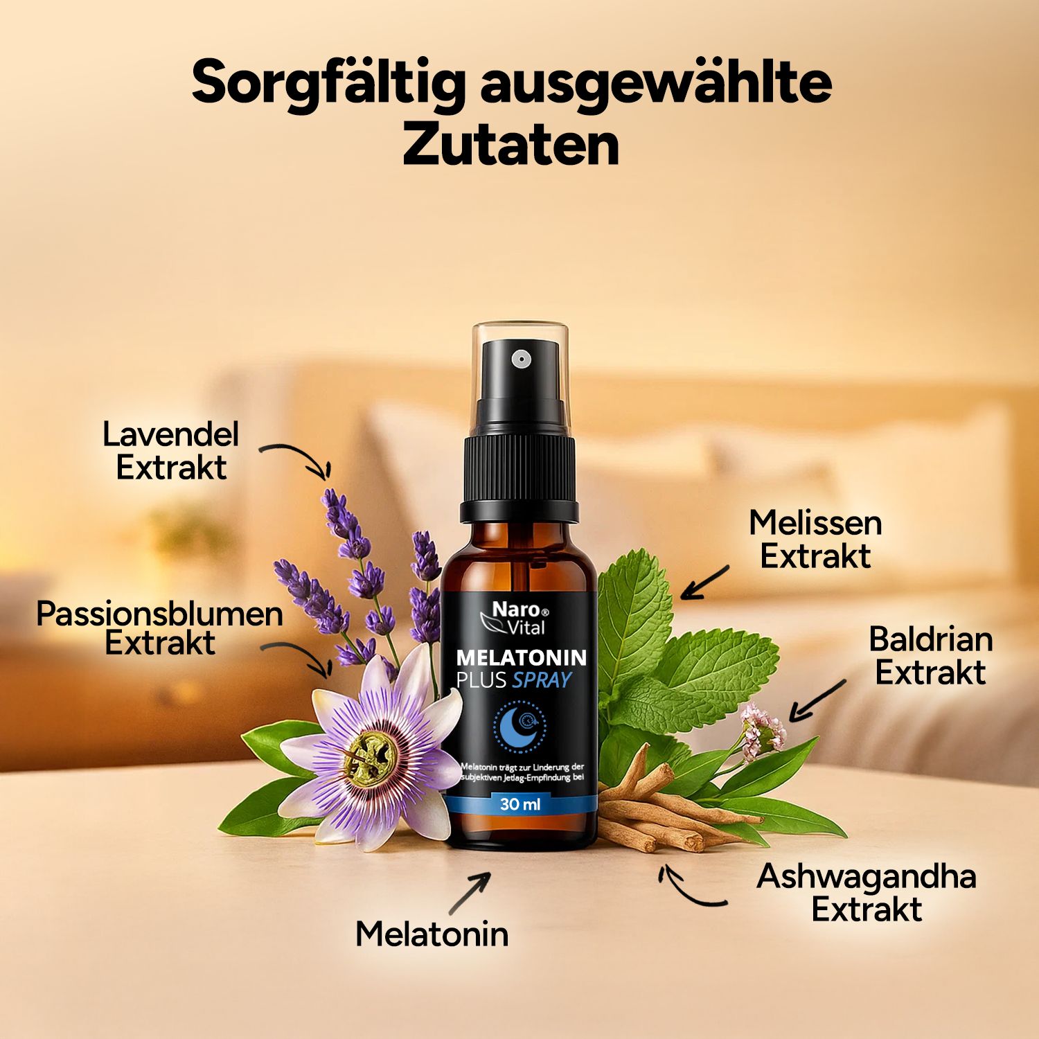 NAROVITAL® Melatonin Plus Spray | Einschlafspray