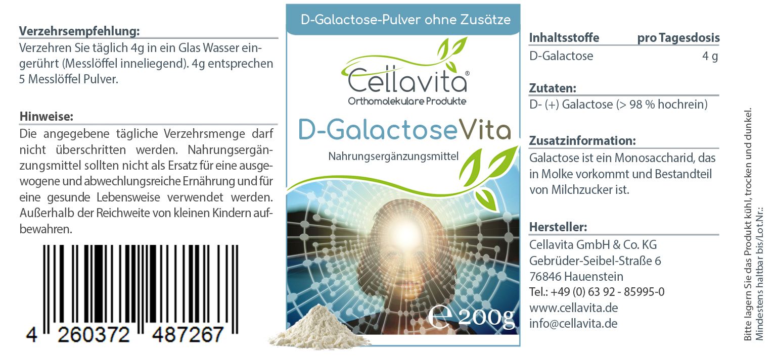 Cellavita - D-Galactose Vita Pulver