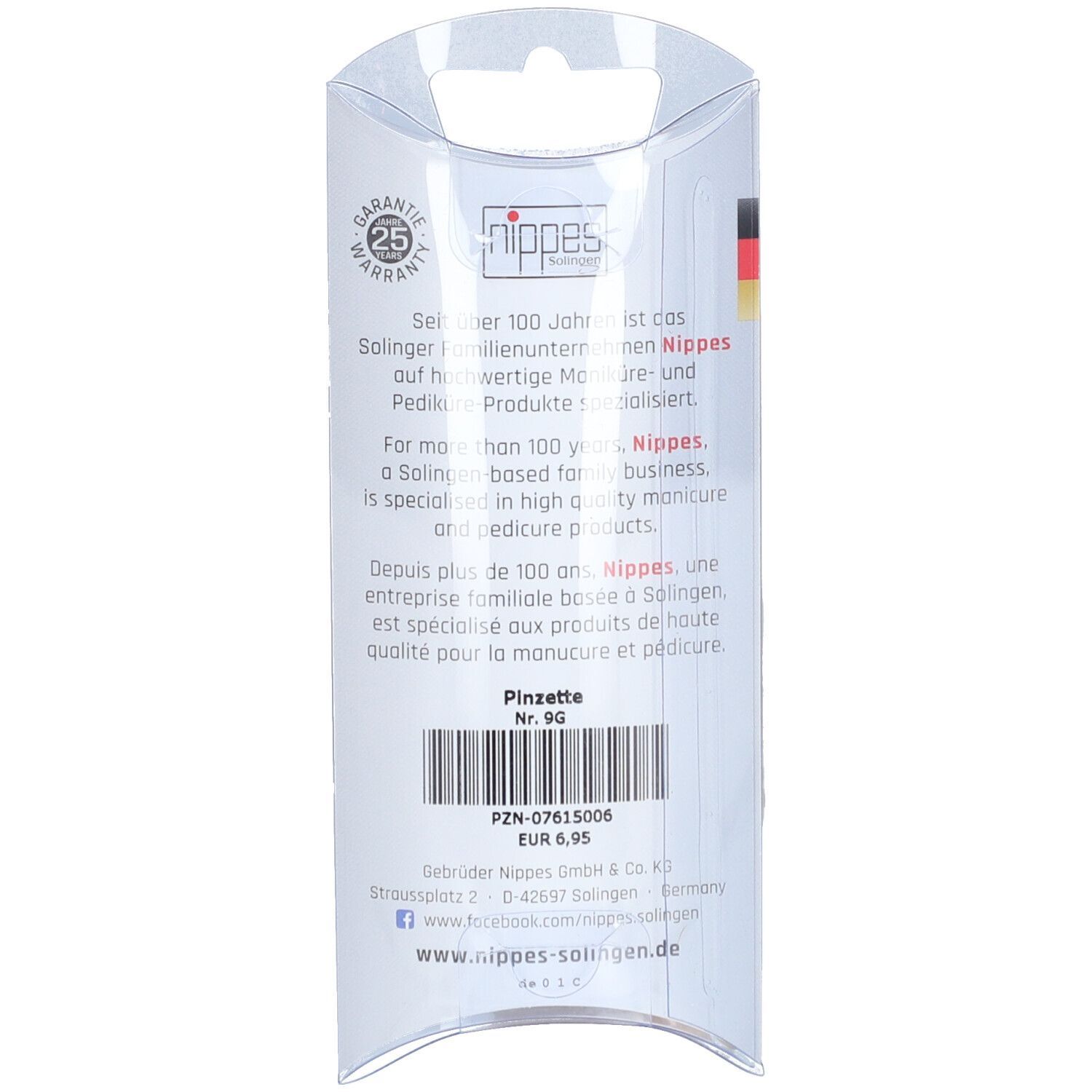 Nippes® Pinzette vergoldet