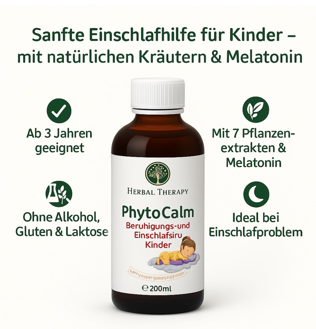 Herbal Therapy PhytoCalm Beruhigungs- und Einschlafsirup Kinder